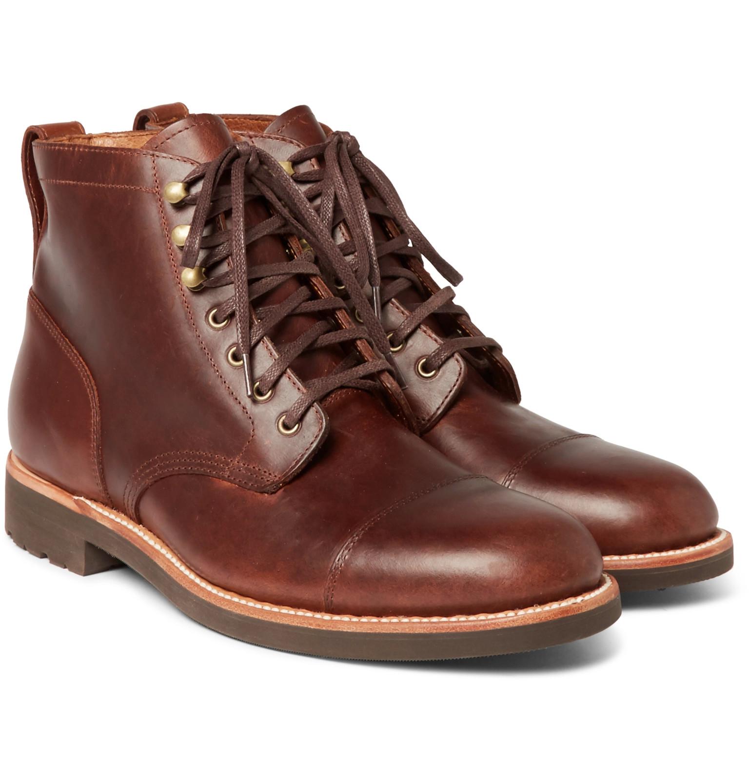 Lyst J.crew Kenton Leather Pacer Boots in Brown for Men