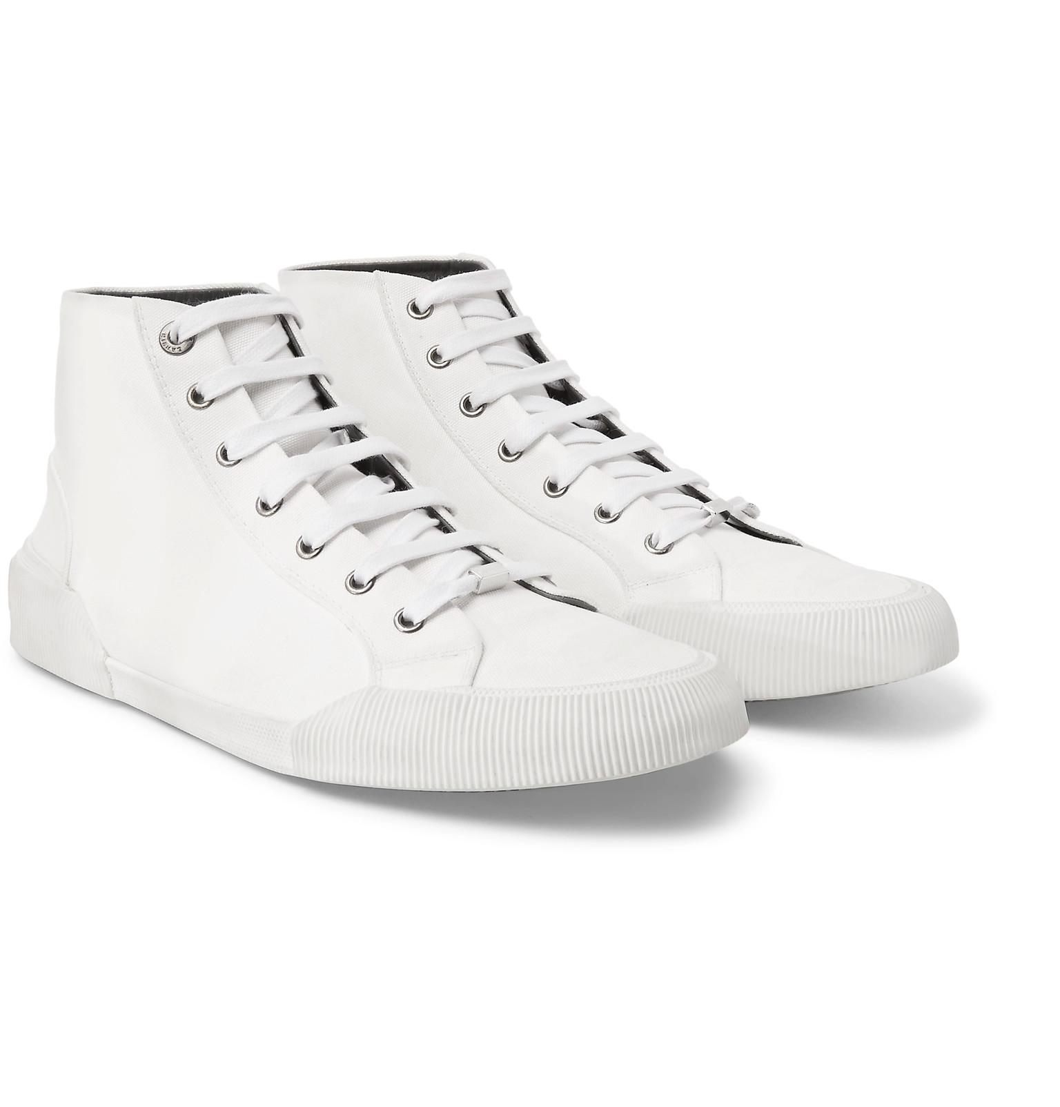 high top canvas sneakers