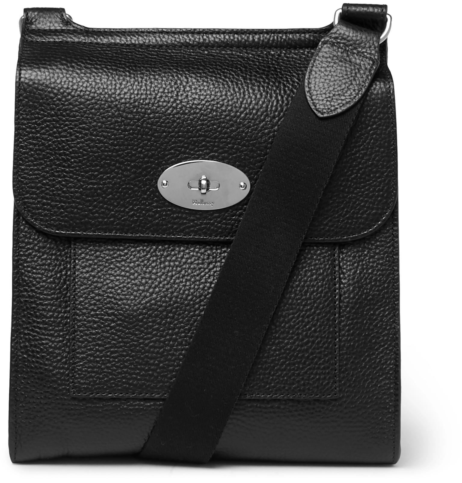 Lyst - Mulberry Antony Full-grain Leather Messenger Bag in Black for Men