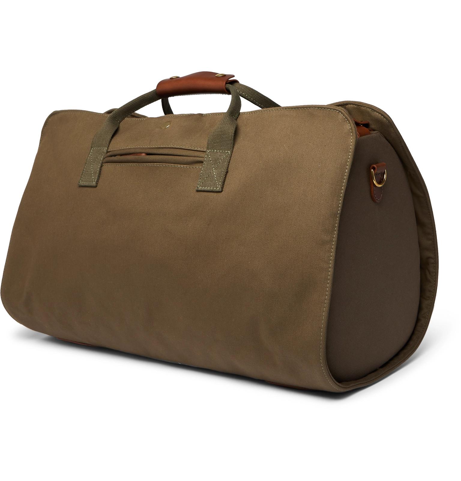 Lyst - Bennett Winch Leather-trimmed Cotton-canvas Suit Carrier And ...