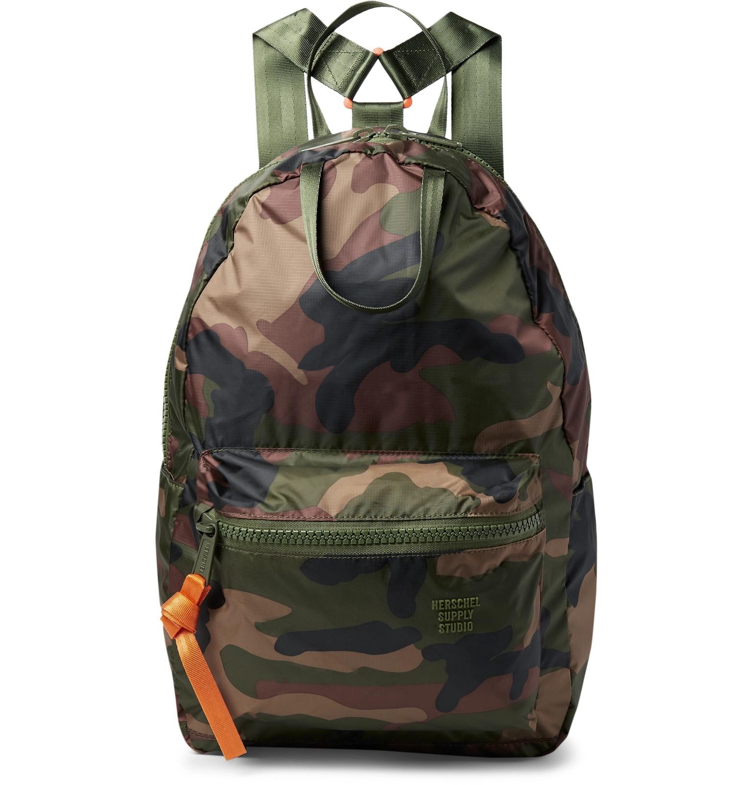 Lyst Herschel Supply Co. Studio City Pack Hs6 Camouflageprint Ripstop Backpack in Green for Men