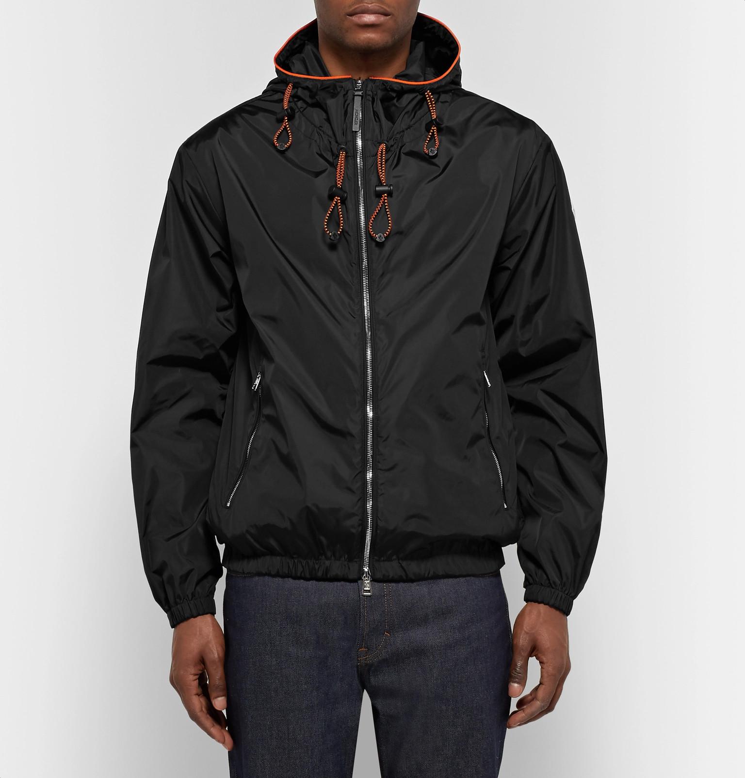 Lyst - Moncler Fier Nylon Hooded Jacket in Black for Men