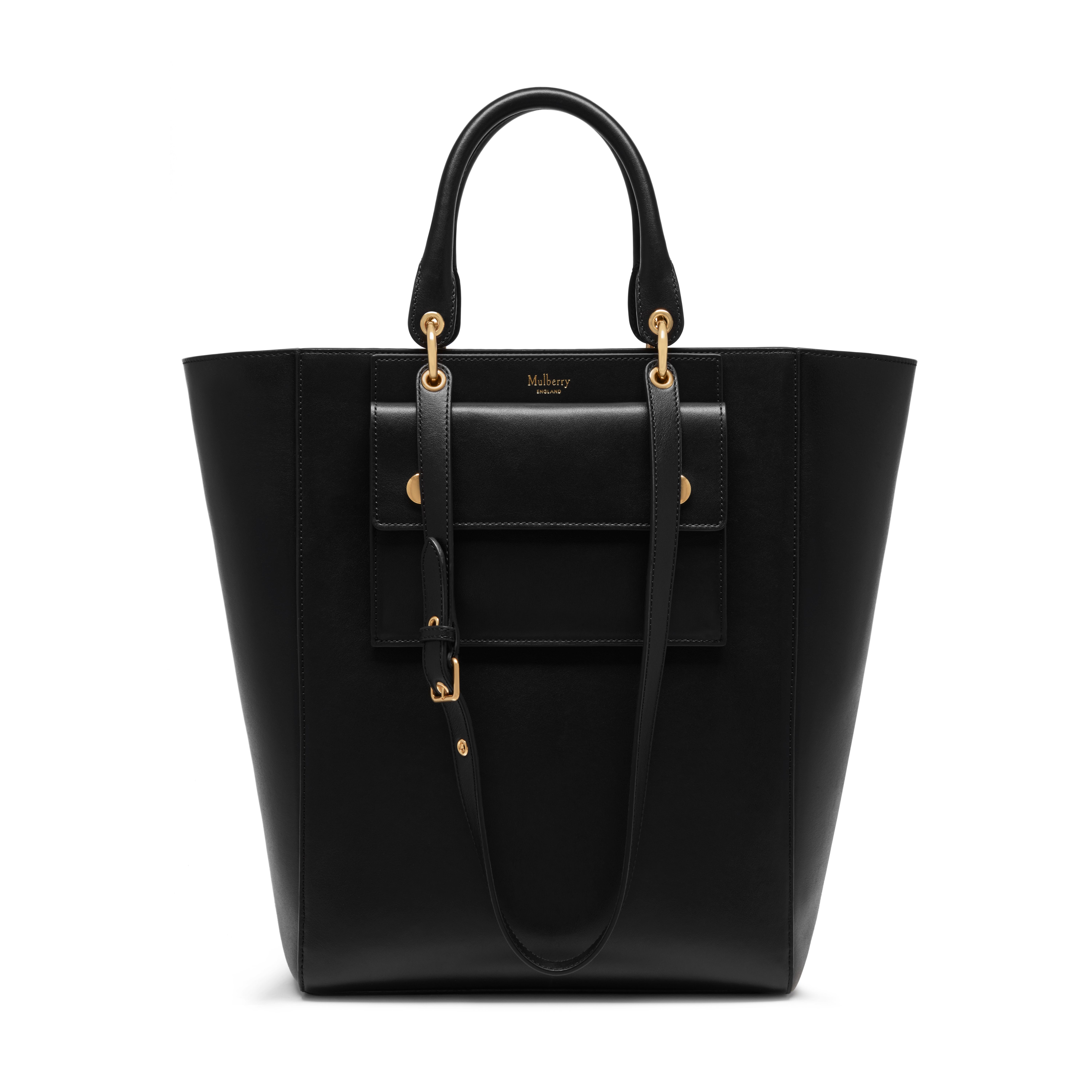 Mulberry Maple Leather Bag in Black | Lyst