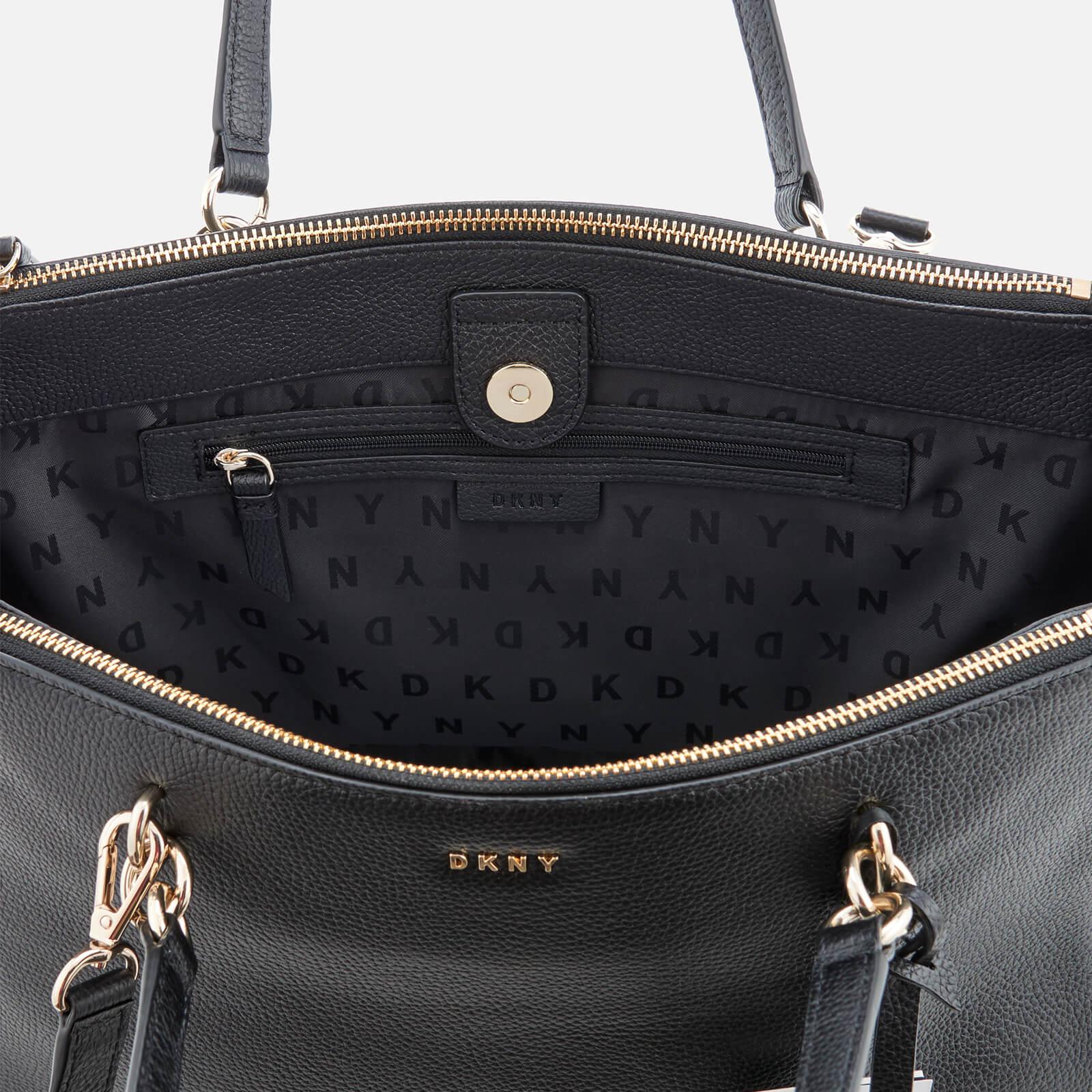 Lyst - DKNY Chelsea Pebbled Leather Large Shopper Bag in Black