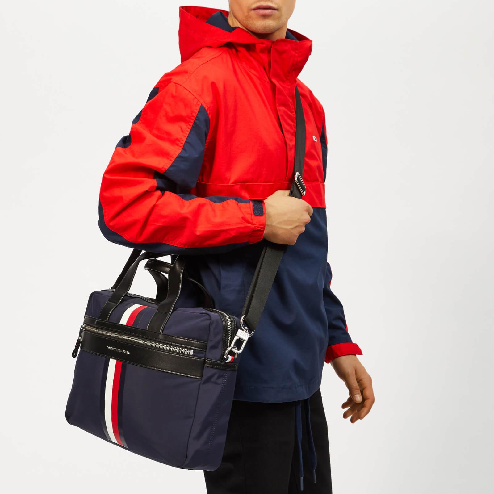 Lyst Tommy Hilfiger Laptop Bag With Icon Stripe And Faux Leather