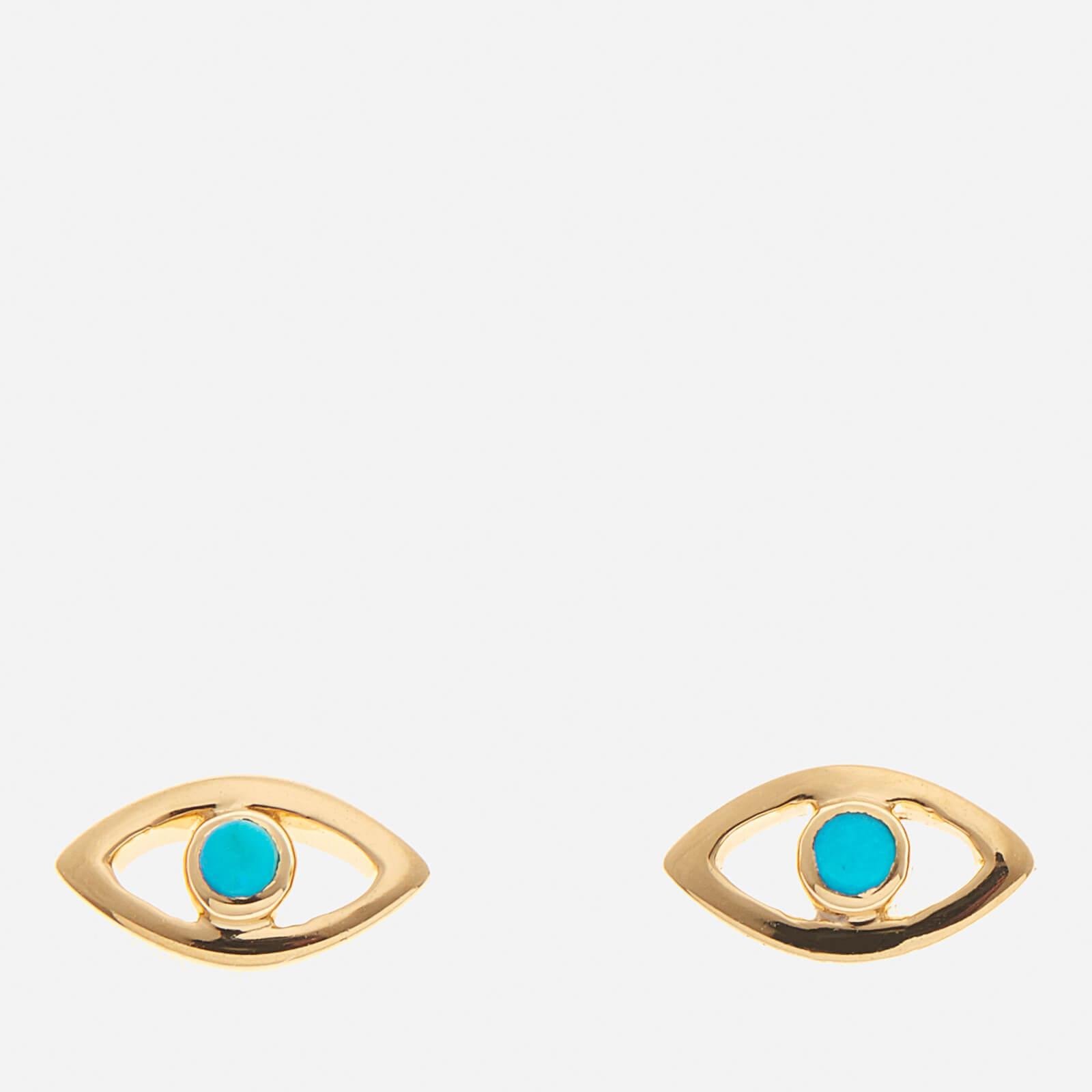 Lyst - Missoma Evil Eye Turquoise Stud Earrings