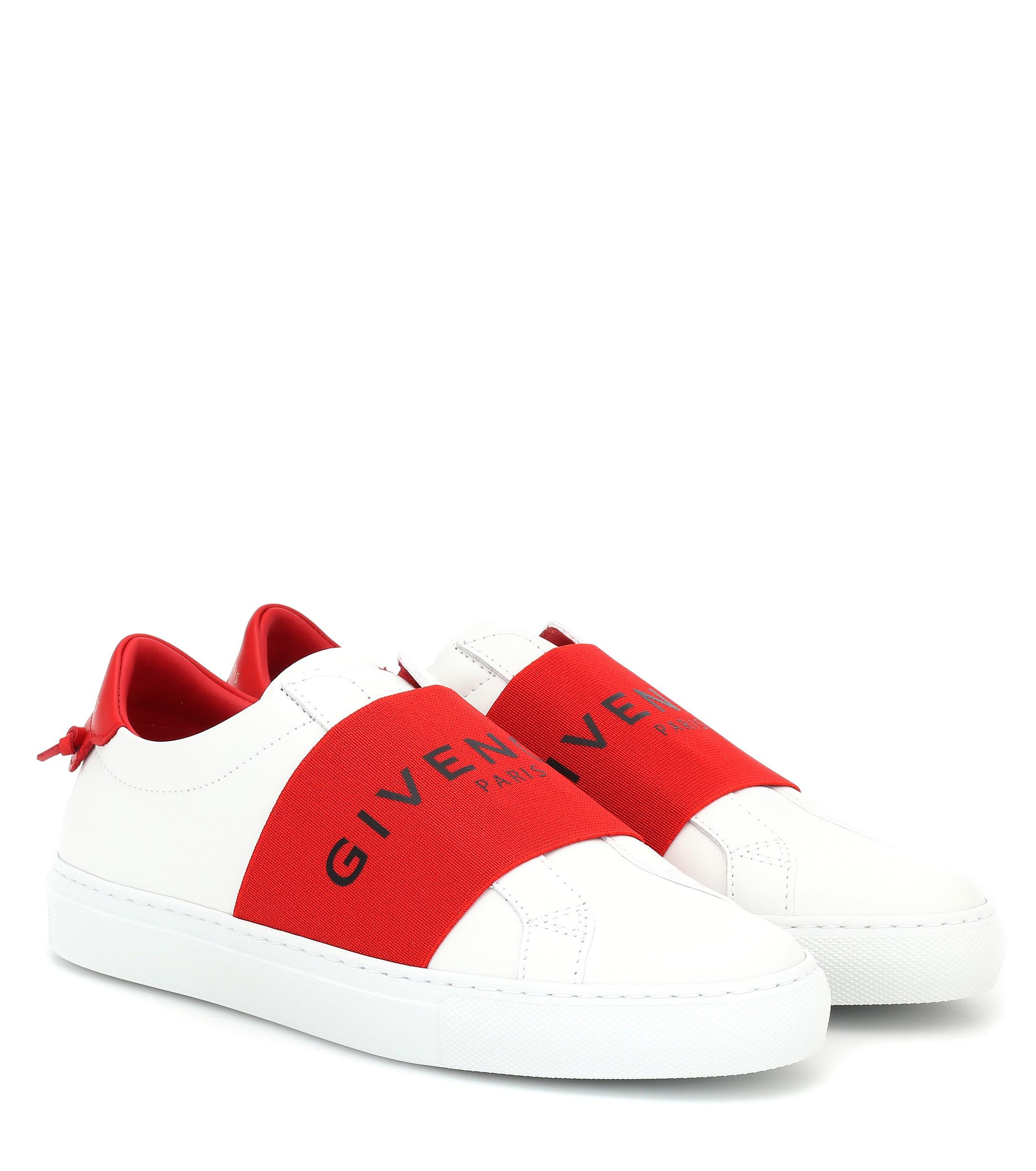 Givenchy Urban Street Leather Sneakers in Red - Save 5% - Lyst