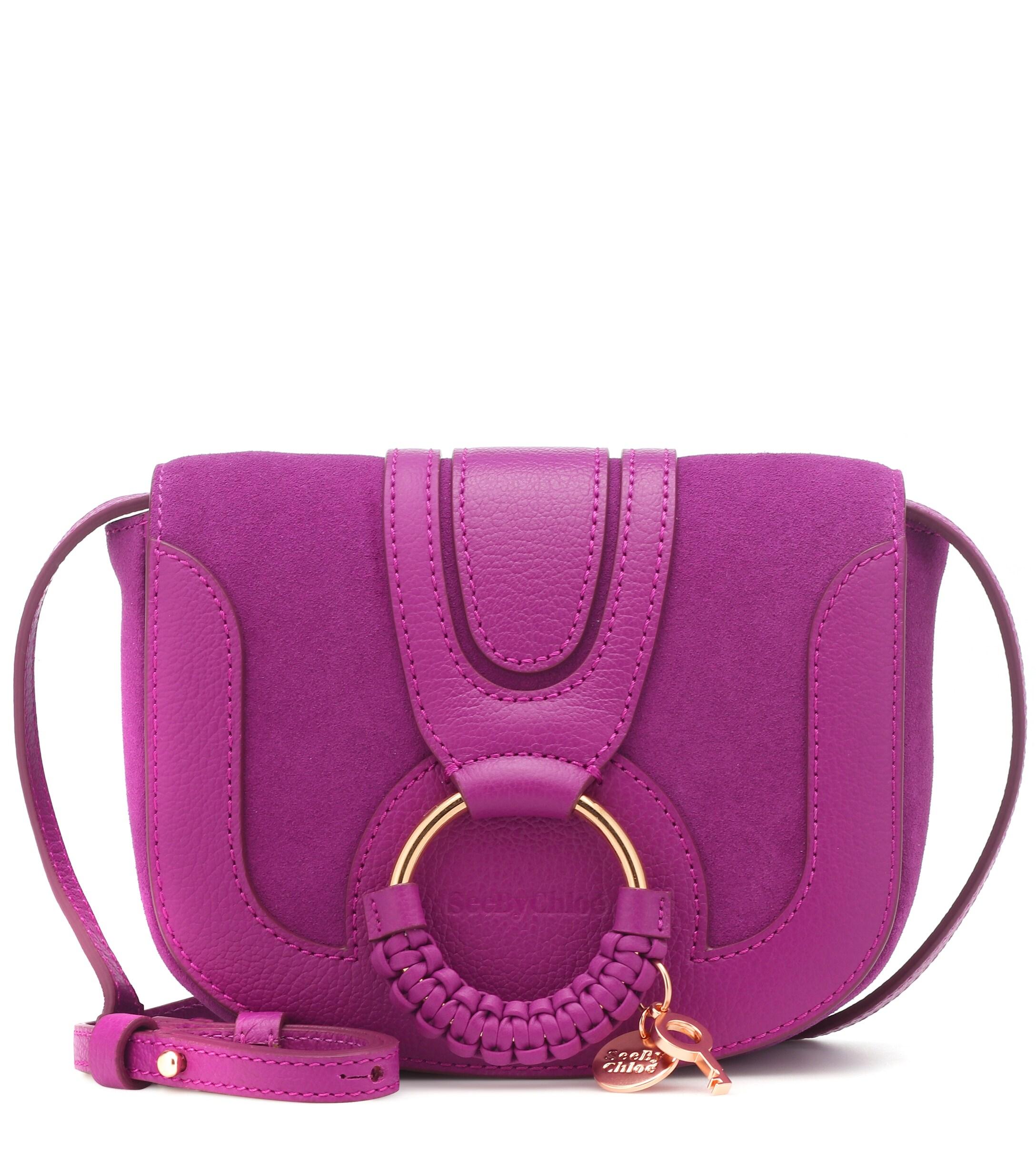 See By Chloé Hana Mini Leather Shoulder Bag in Purple - Save 9% - Lyst