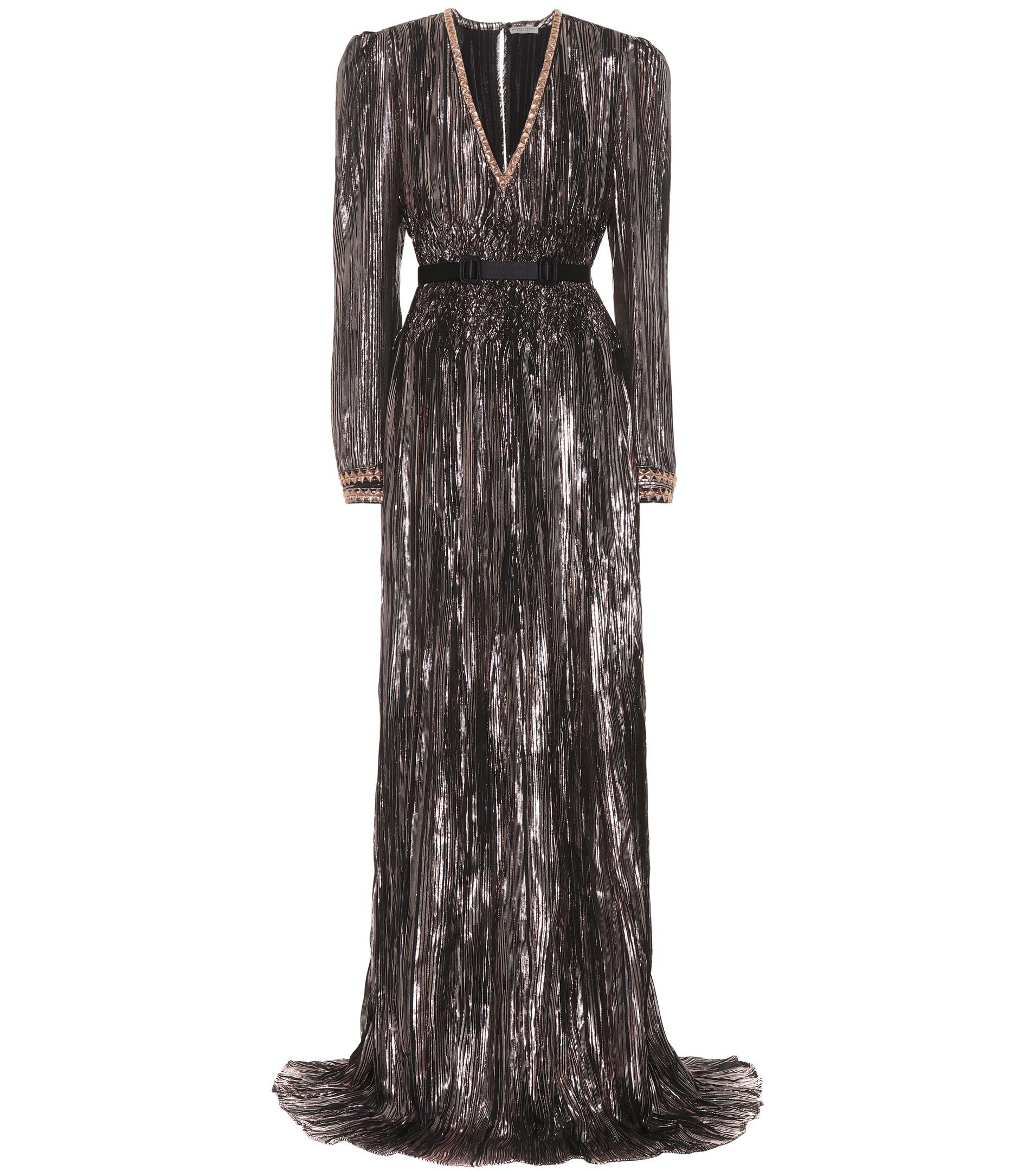 Lyst - Bottega Veneta Silk Gown in Black