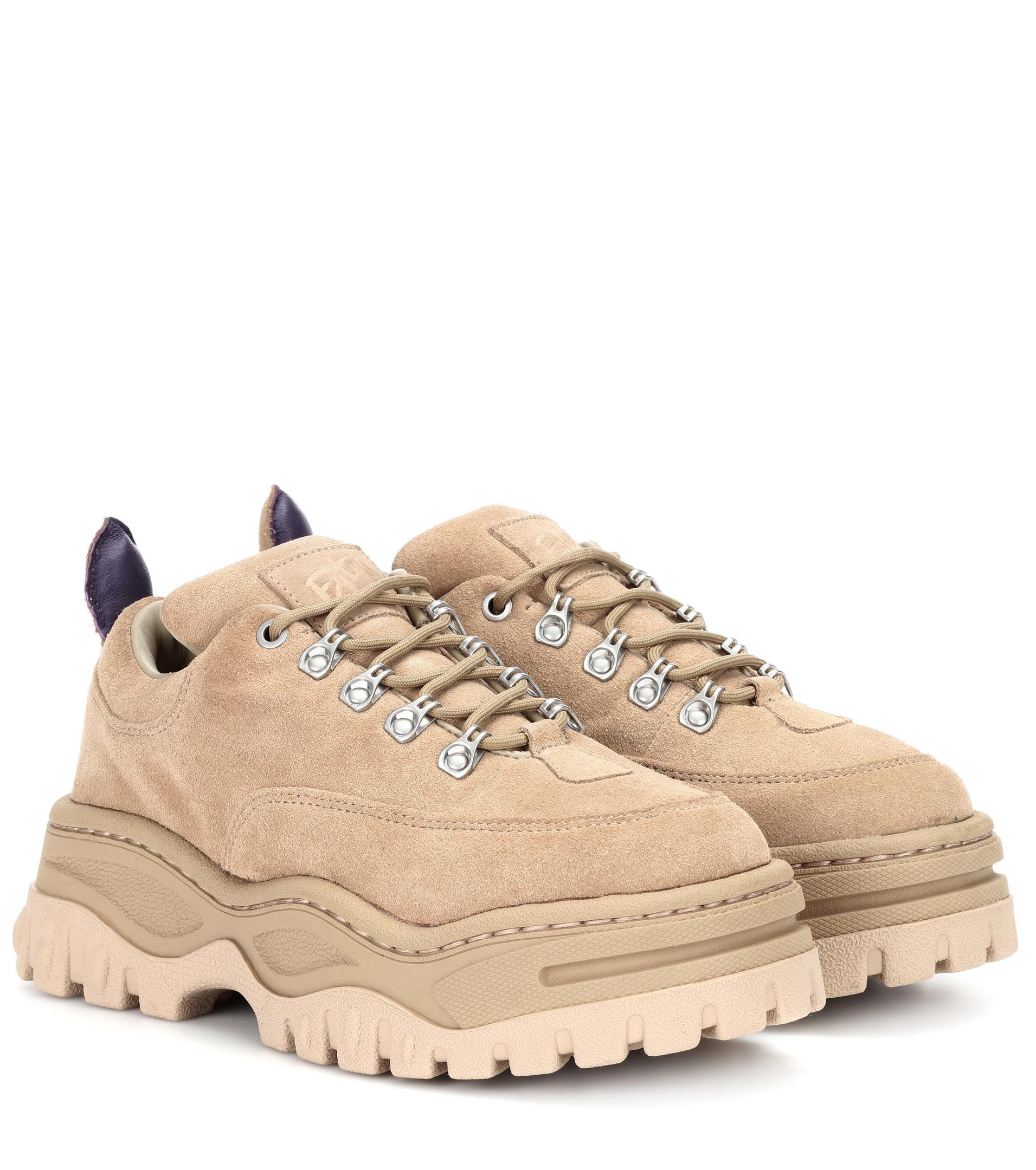 Eytys Angel Suede Sneakers in Natural - Lyst