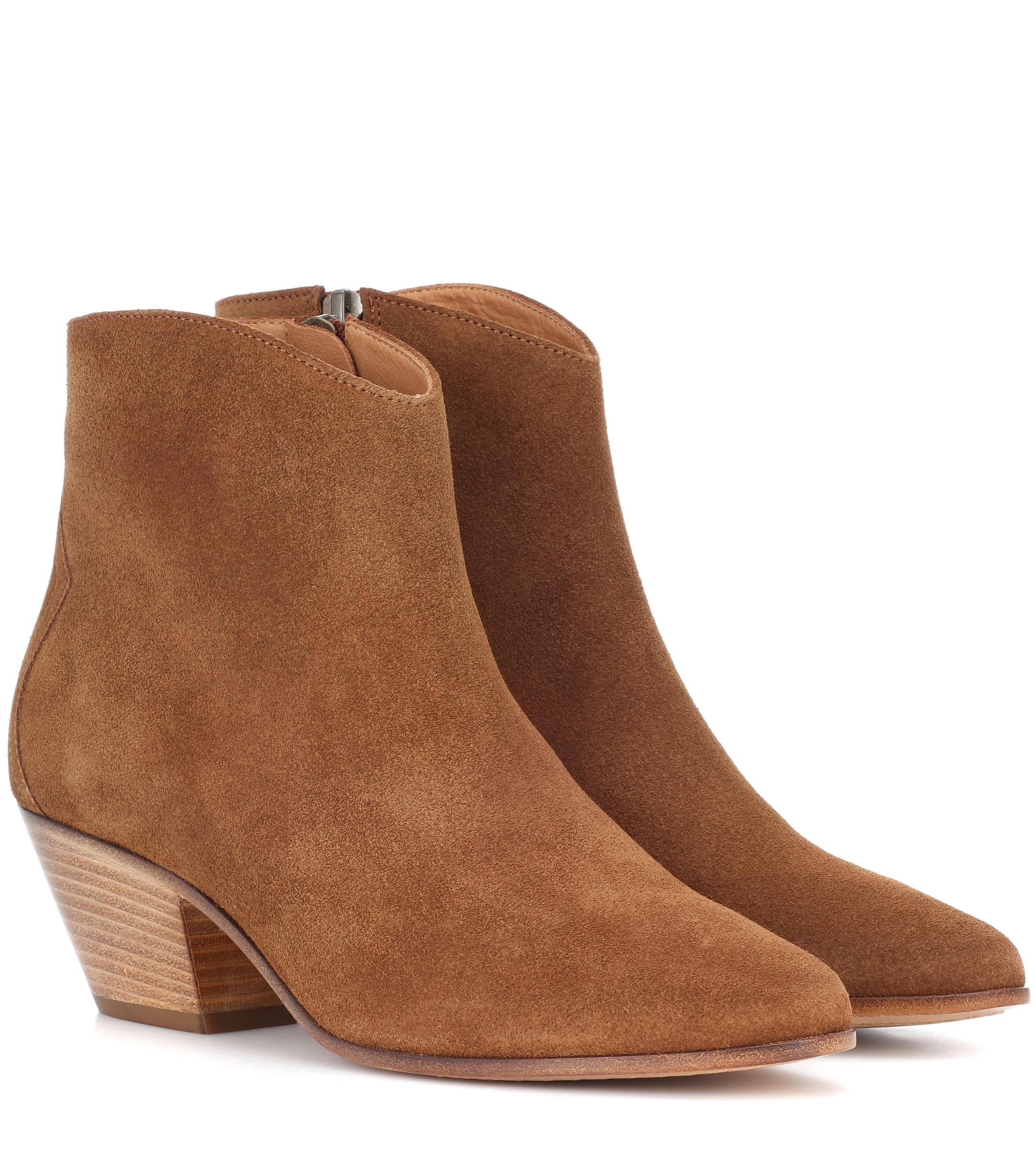 isabel marant dacken suede ankle boots