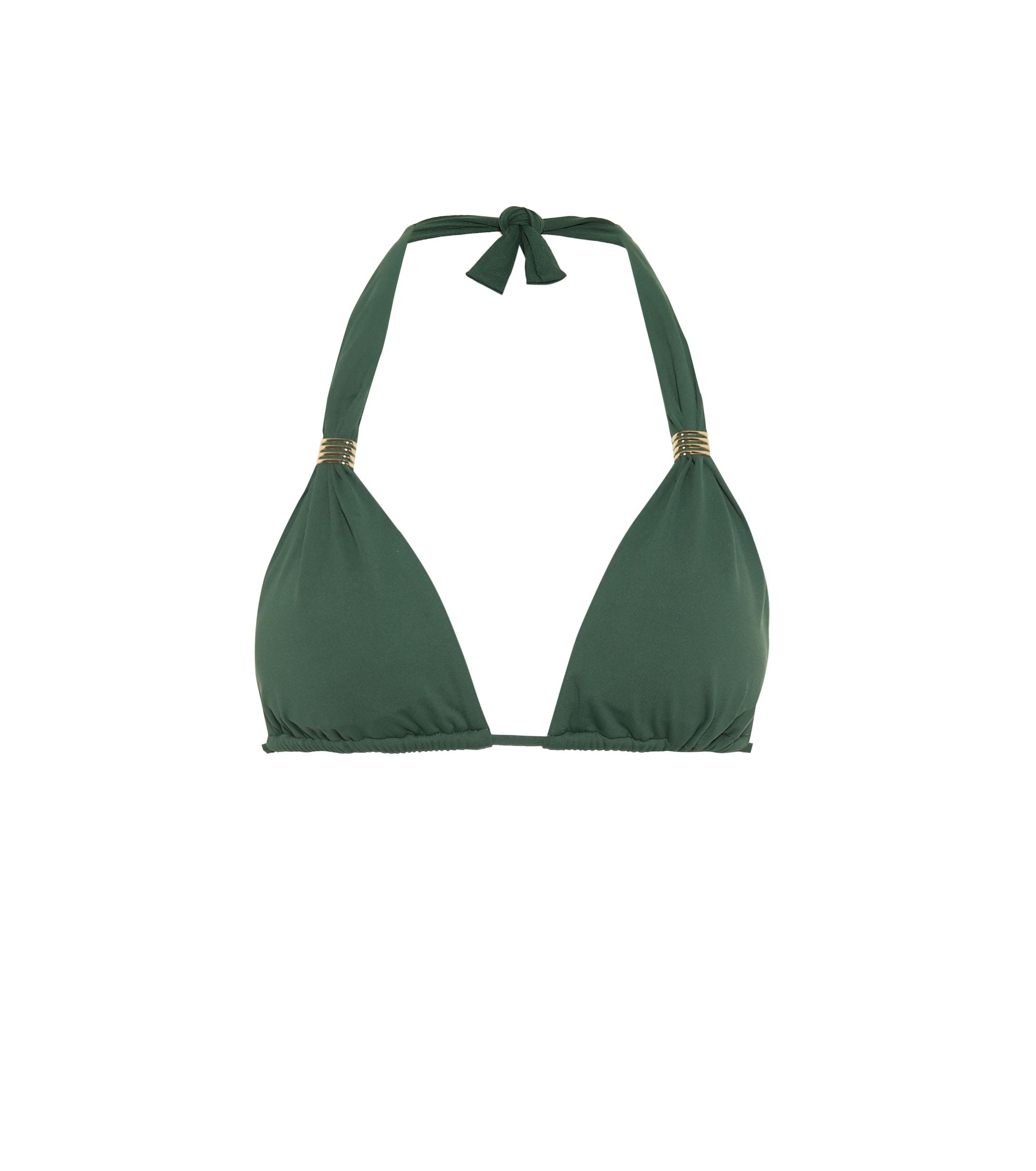 Lyst - Melissa Odabash Grenada Halter Bikini Top in Green