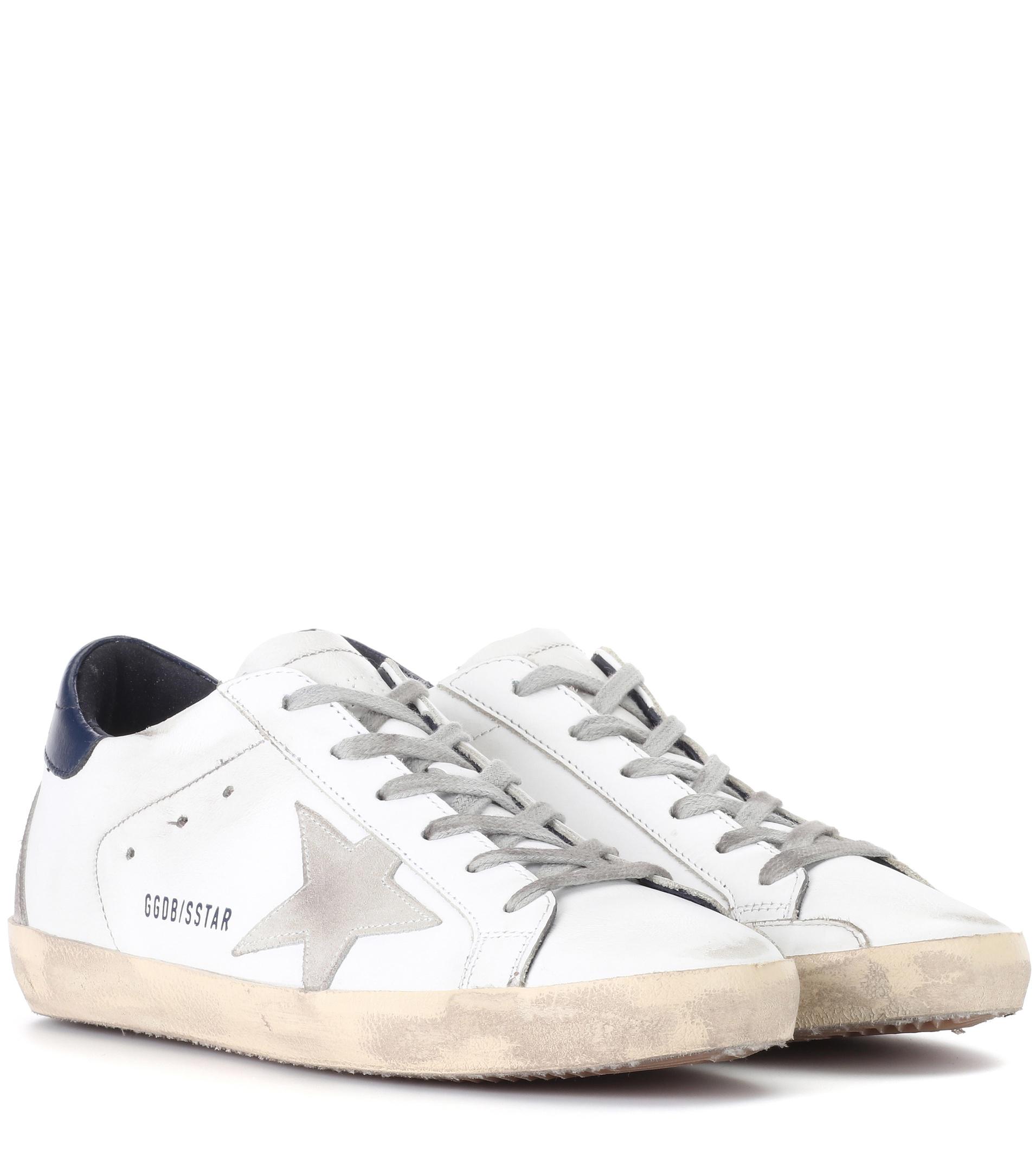 Golden Goose Deluxe Brand Superstar Leather Sneakers in White - Lyst
