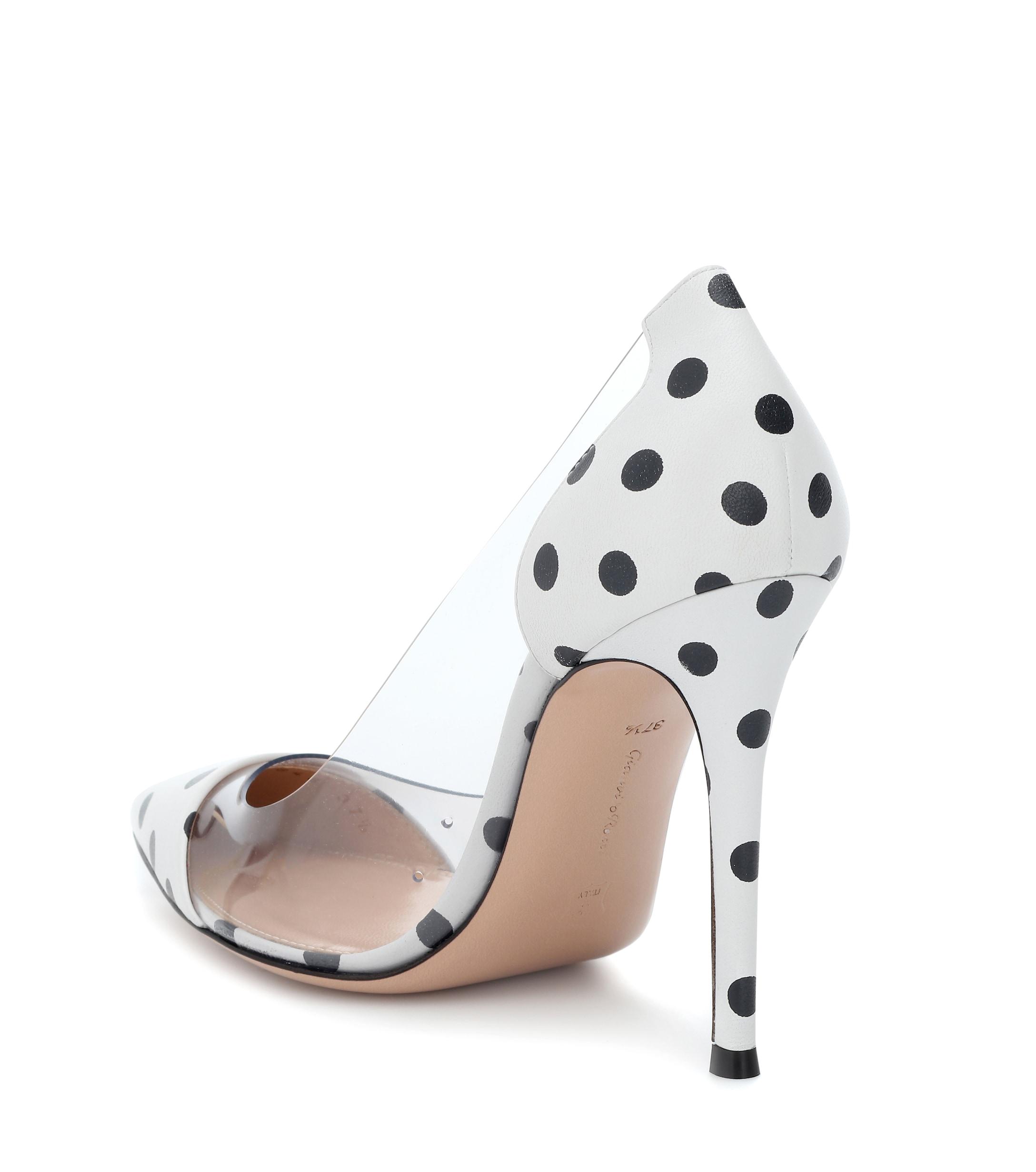 gianvito rossi polka dot pumps
