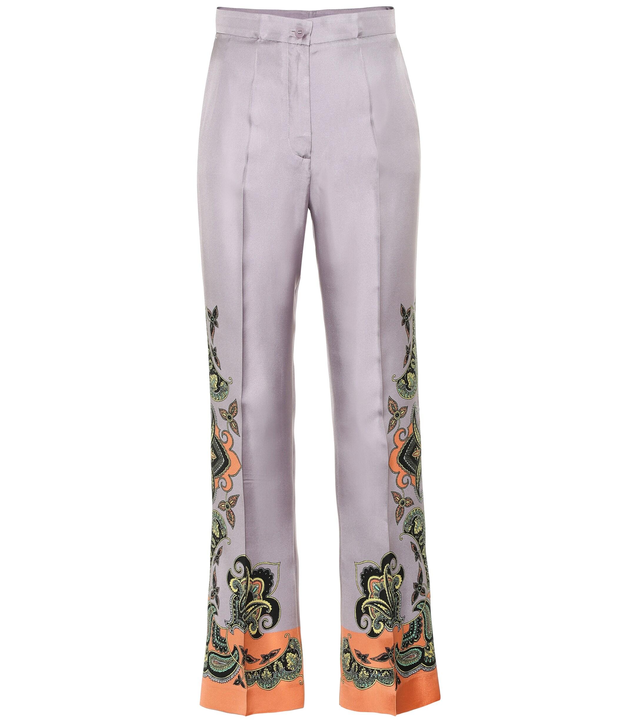 etro silk pants