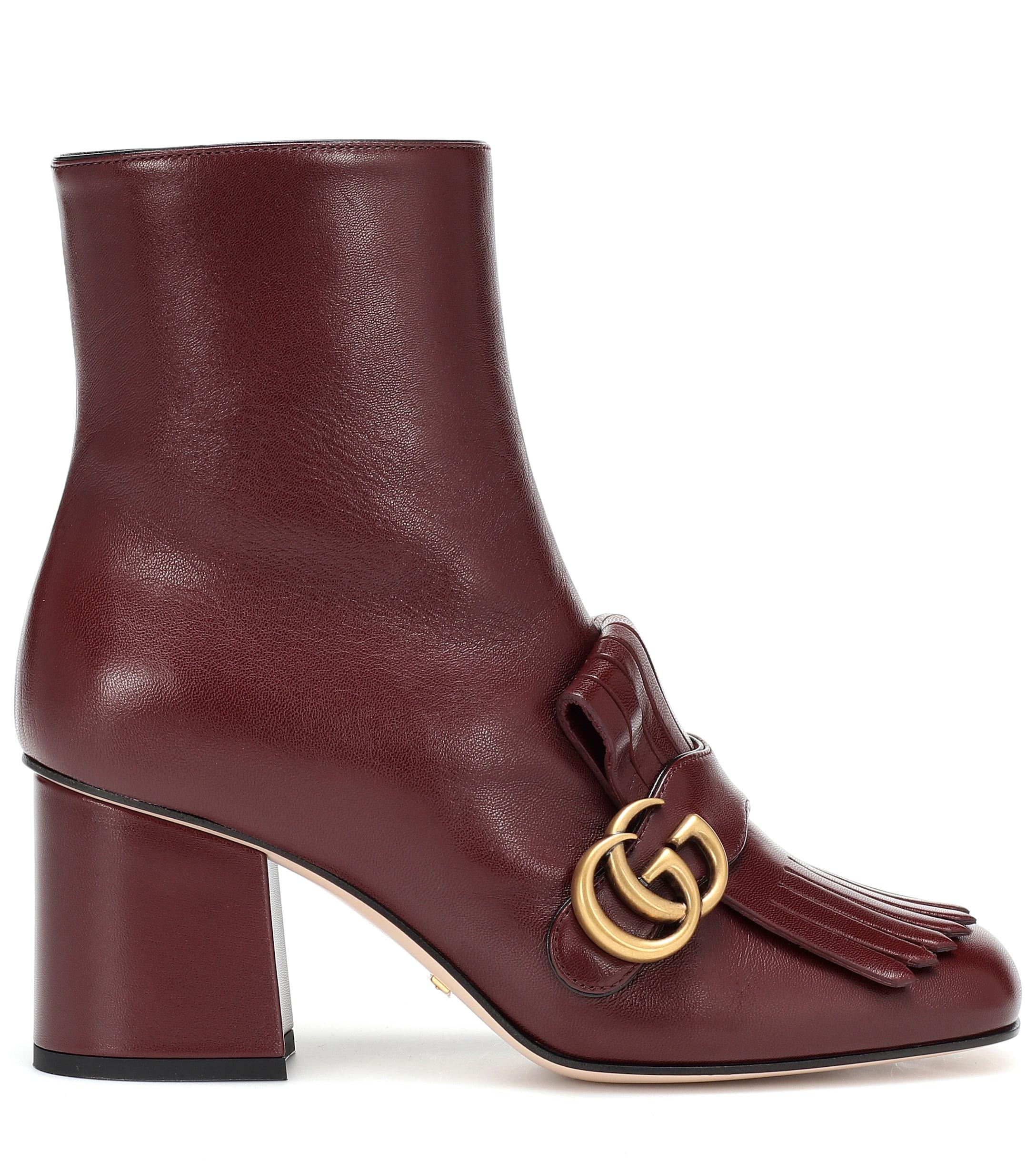 red gucci boots