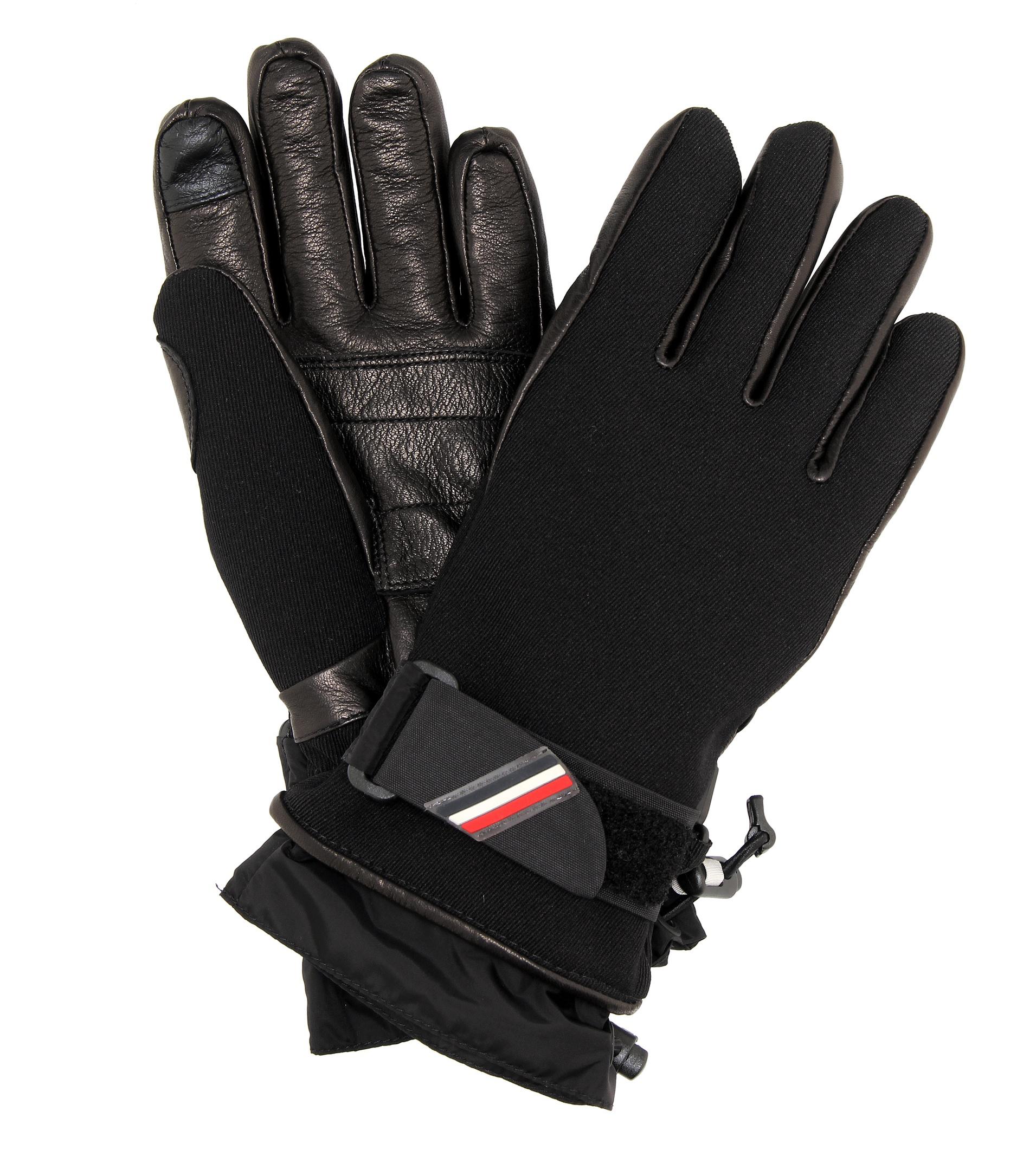 moncler black gloves moncler black gloves
