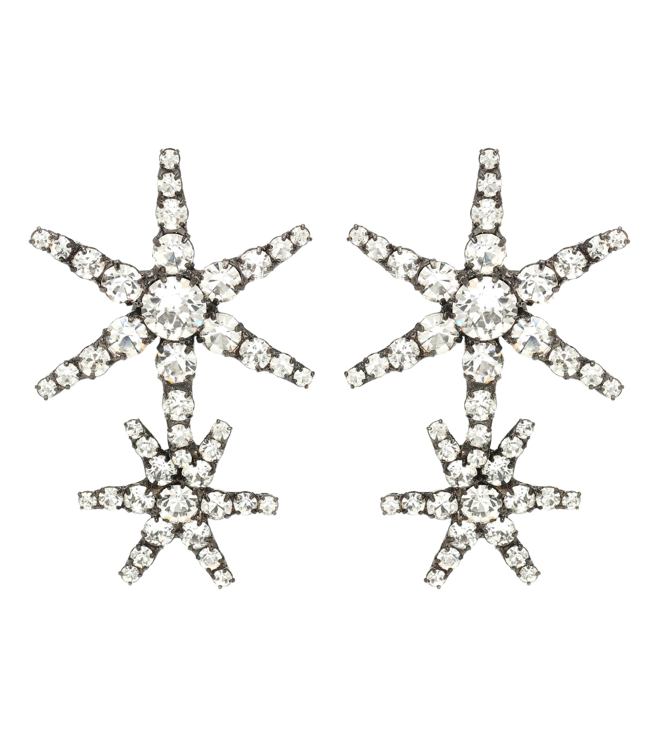 Jennifer Behr Estella Crystal Star Earrings in Silver (Metallic) - Lyst