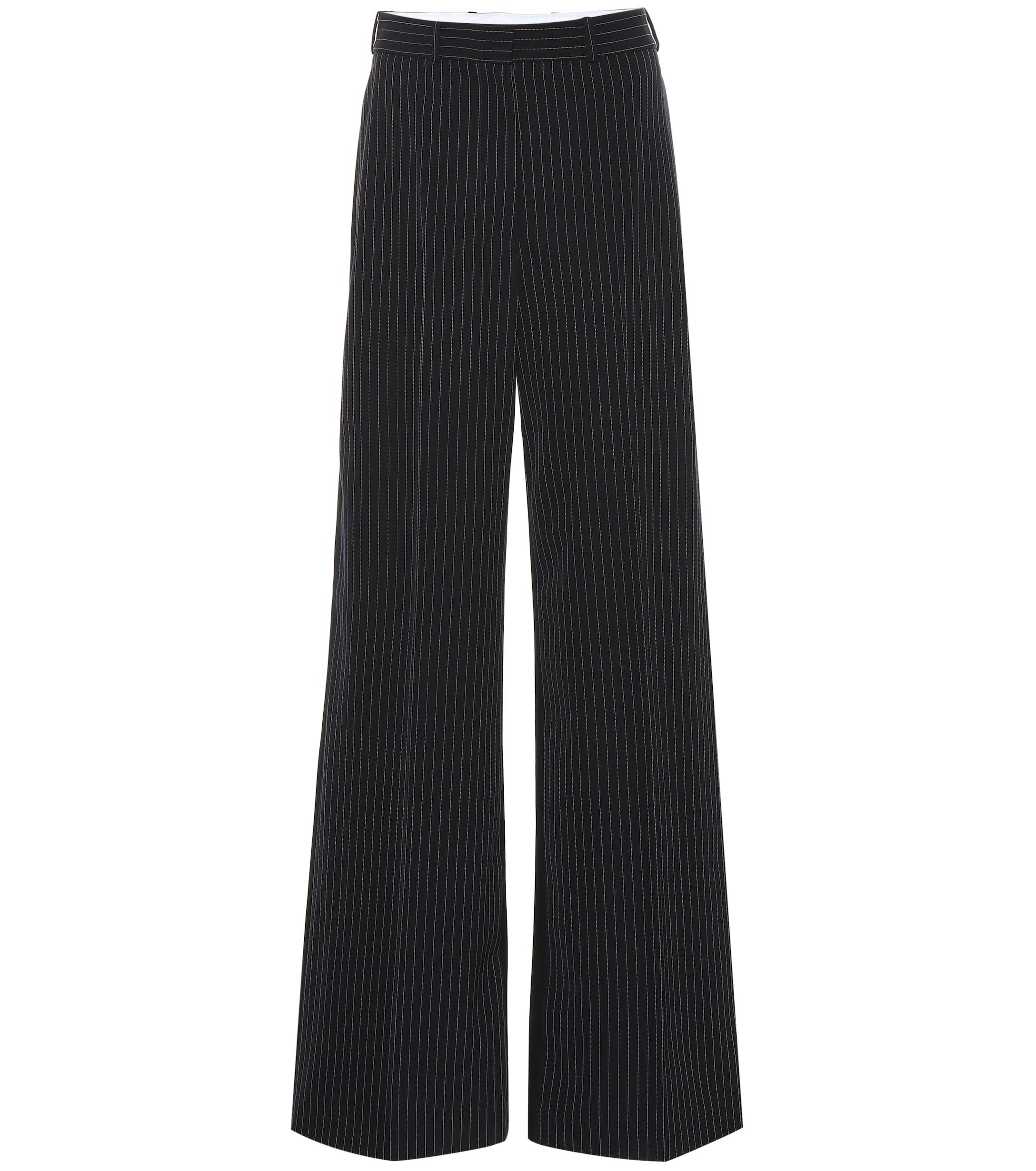 high rise wool pants