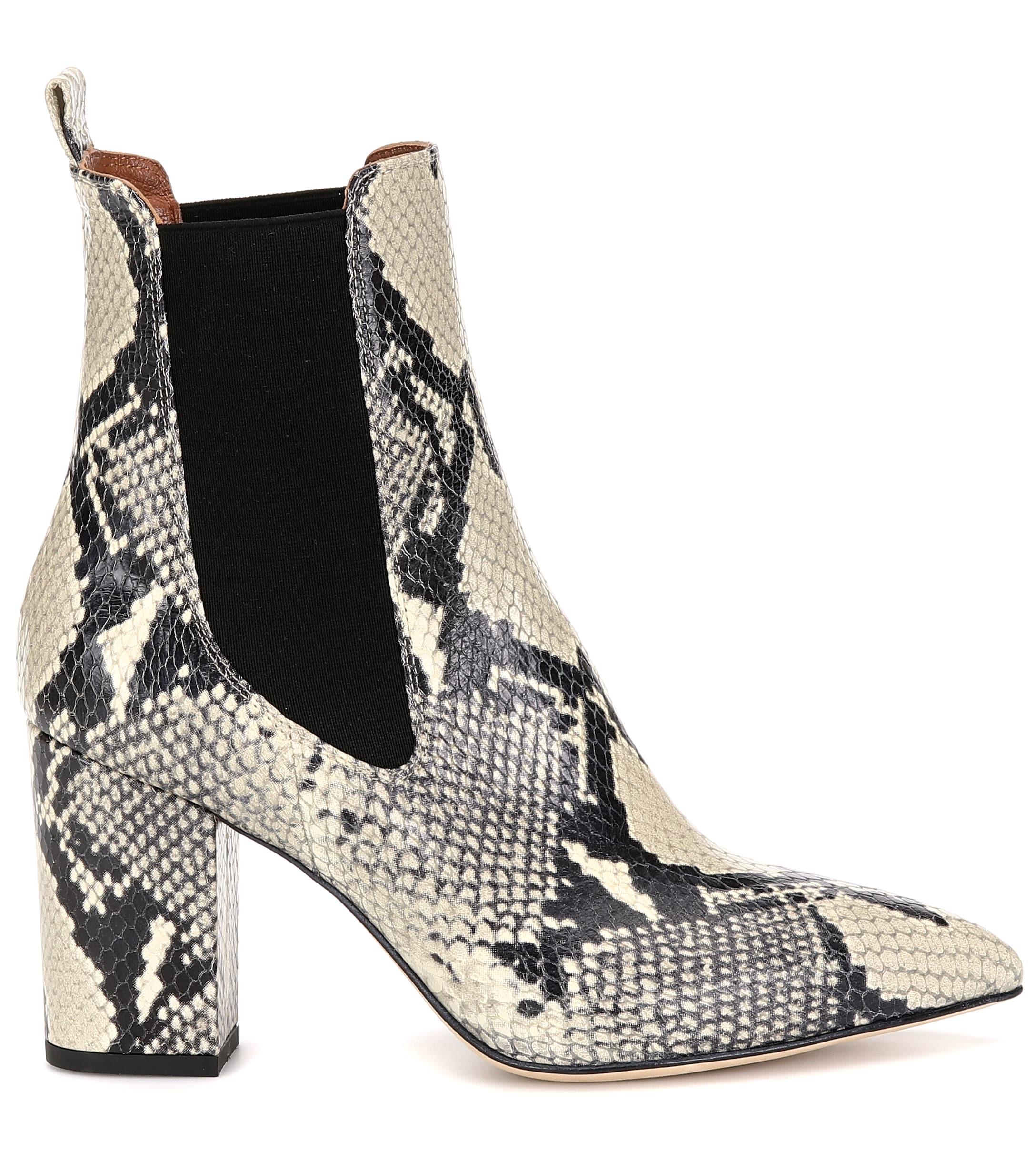 paris texas snake print ankle boot