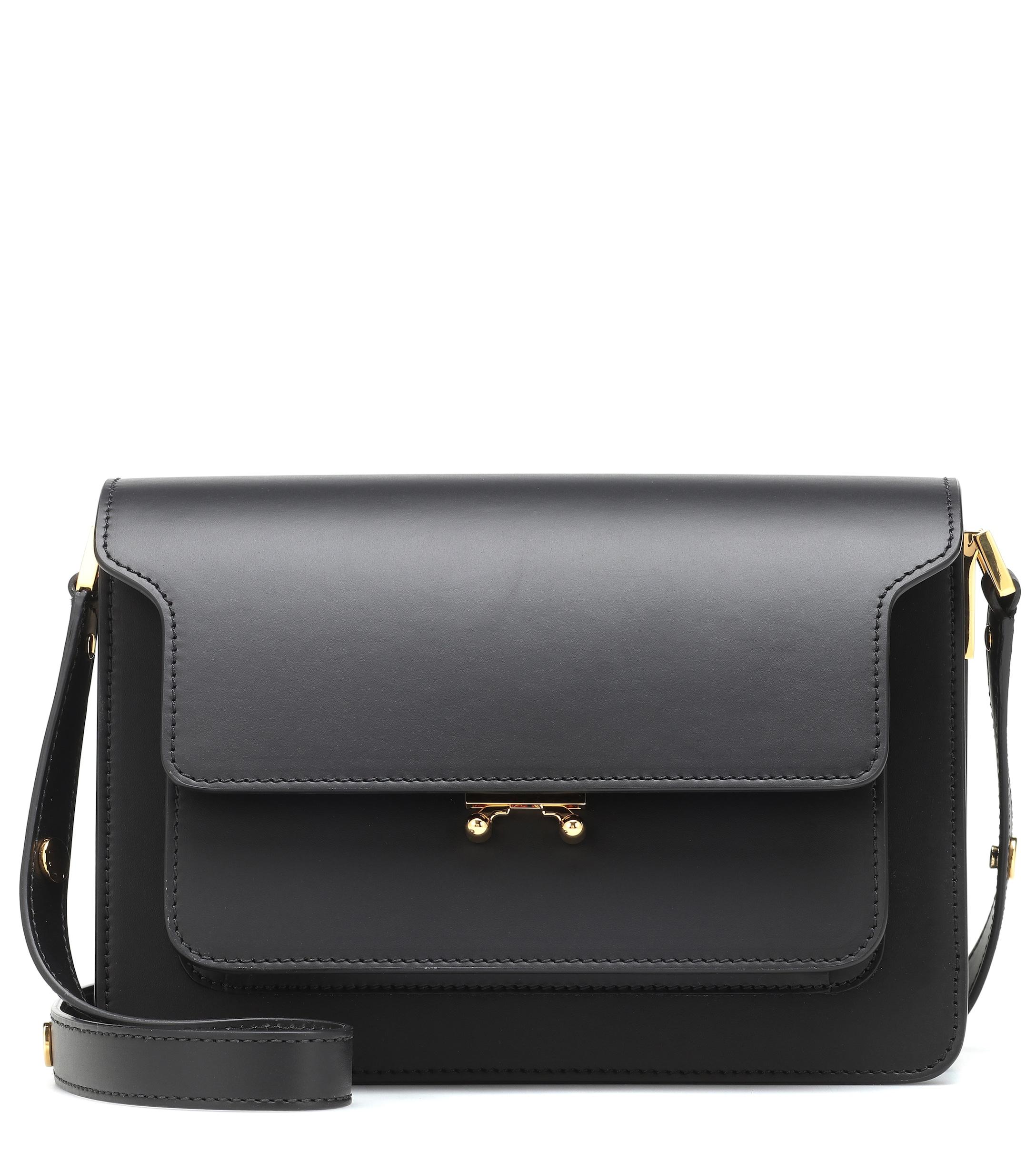 marni leather shoulder bag