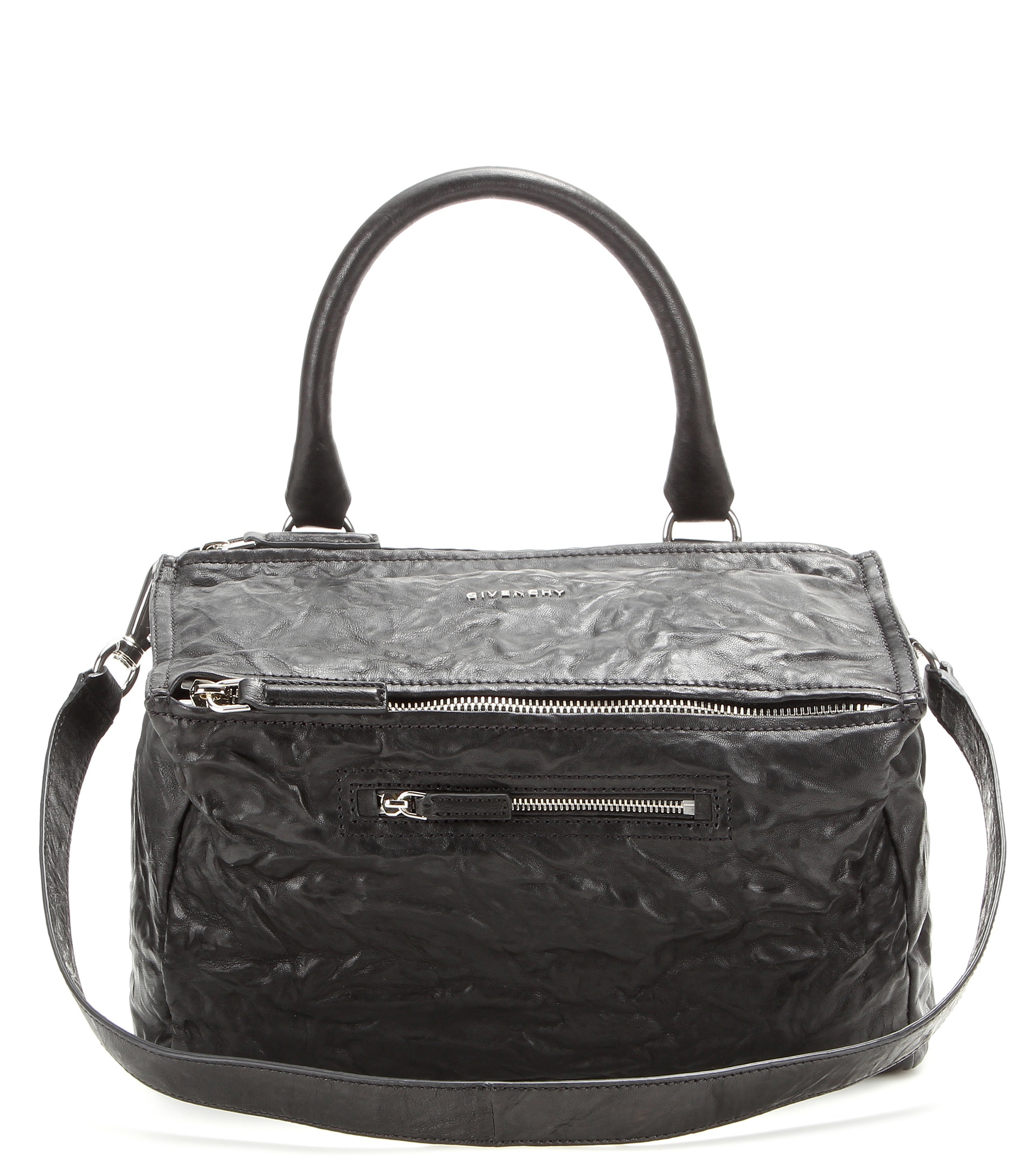 Givenchy Pandora Medium Leather Shoulder Bag in Black | Lyst