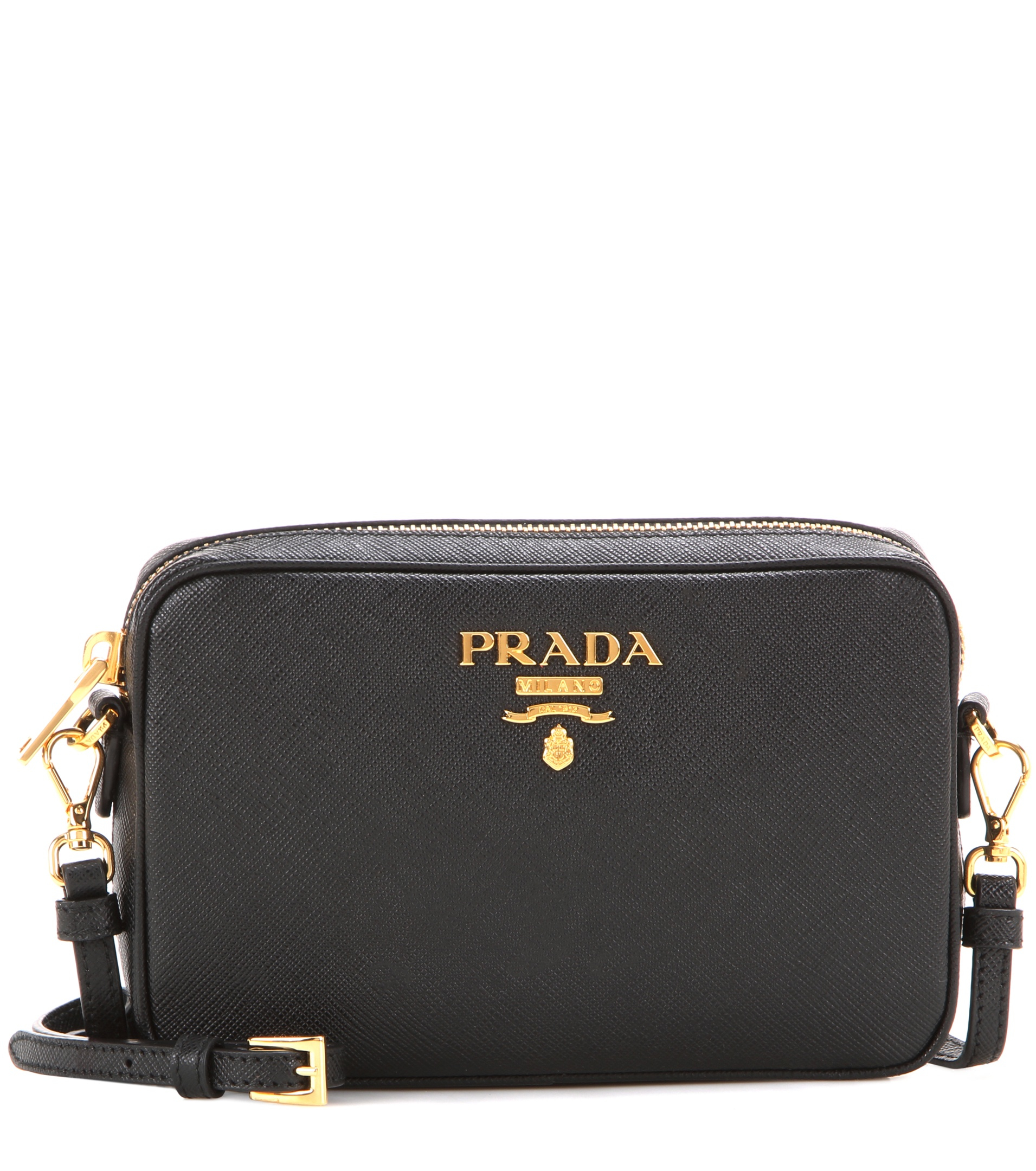 Prada Black Logo Crossbody Bag | semashow.com