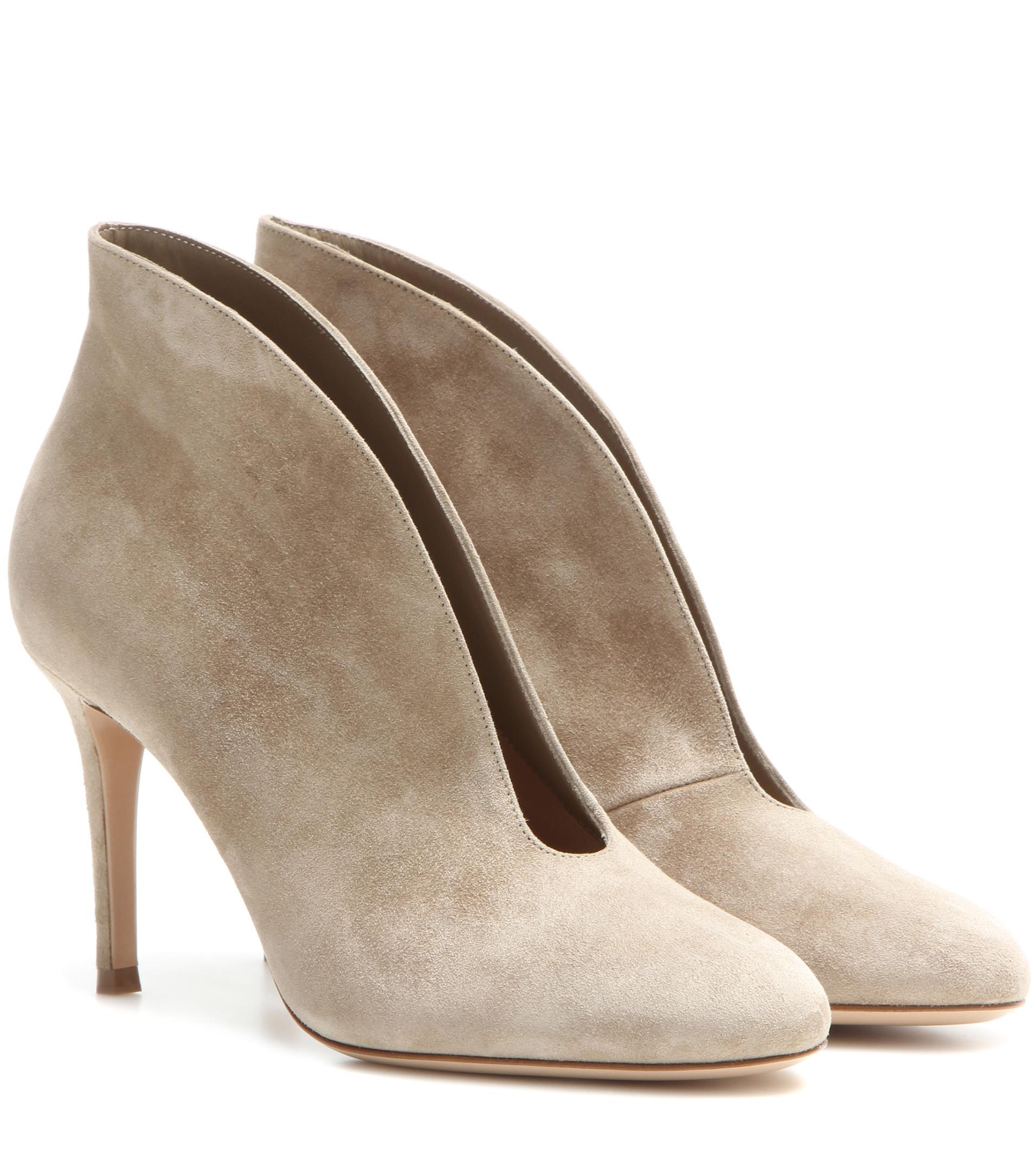 Lyst - Gianvito Rossi Exclusive To Mytheresa. Com – Vamp 85 Suede Ankle ...