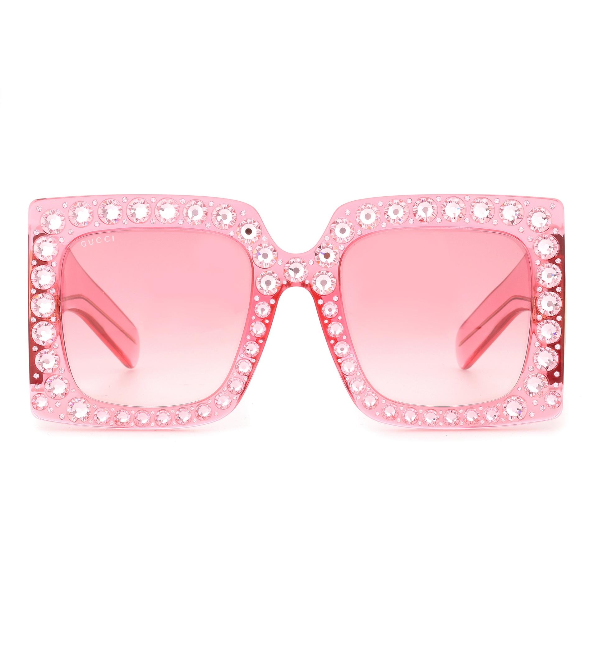 pink sparkly gucci sunglasses