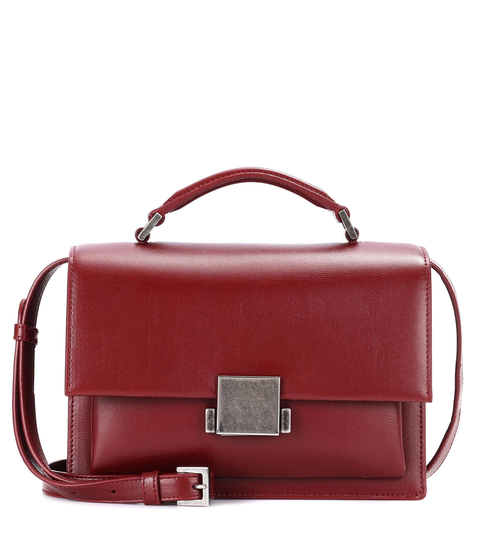 Lyst - Saint Laurent Medium Bellechasse Leather Shoulder Bag in Red