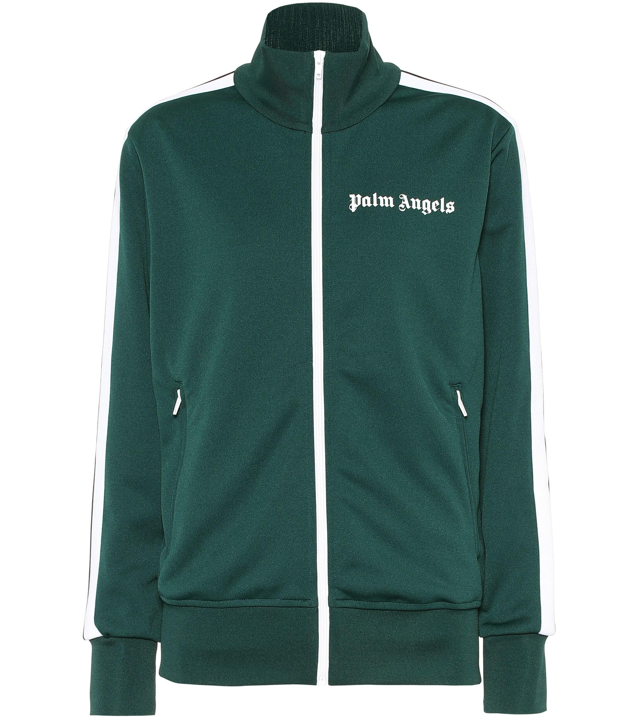 Palm Angels Logo Track Jacket in Green - Lyst