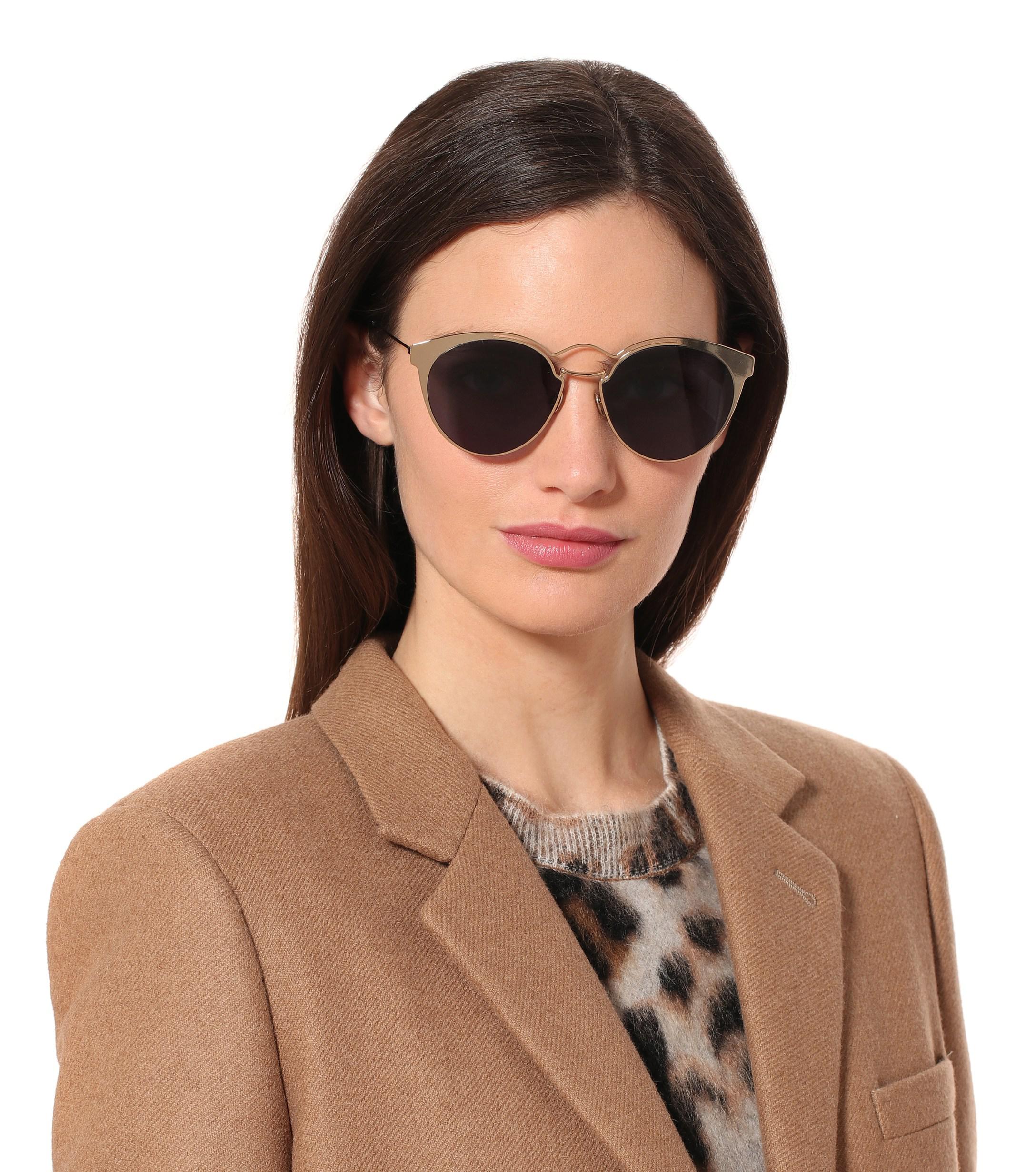 Dior Diornebula Round Sunglasses in Metallic - Lyst