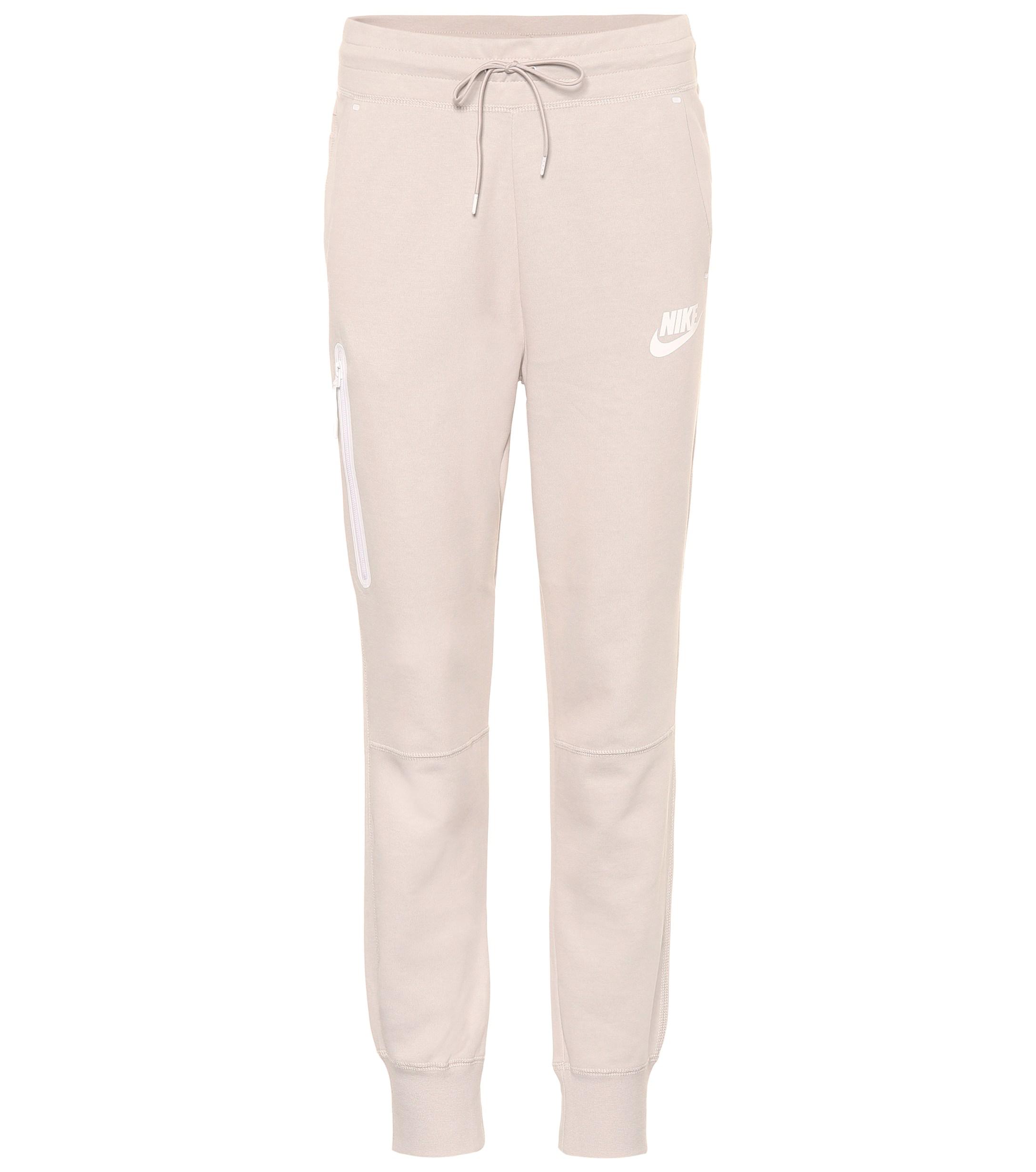 nike tech fleece pants beige