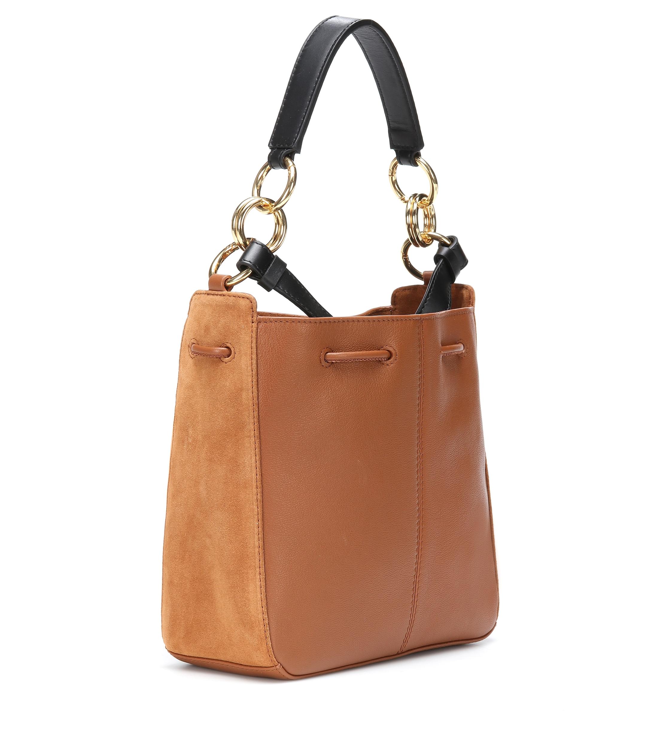 See By Chloé Tony Small Suede Bucket Bag In Brown Lyst