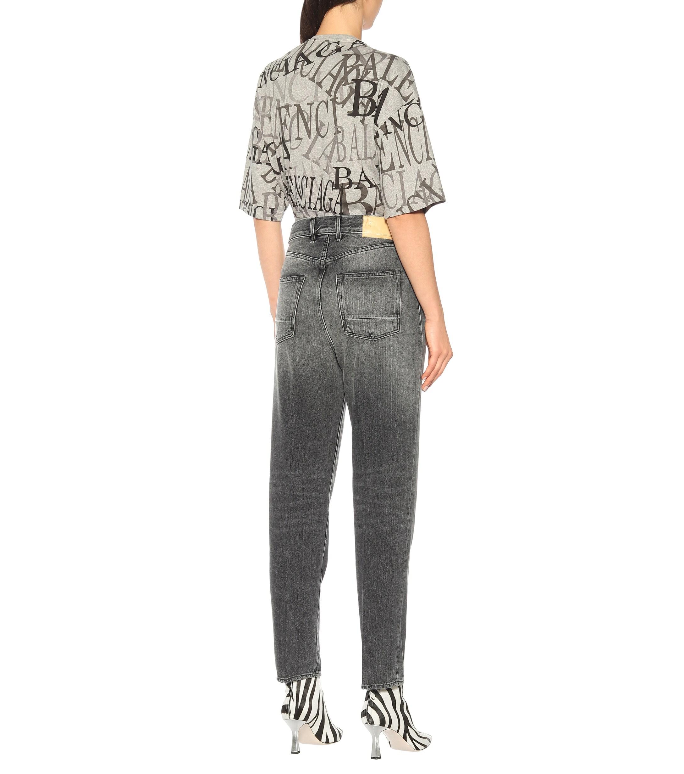 Golden Goose Deluxe Brand Judy Highrise Cropped Jeans in Gray Lyst
