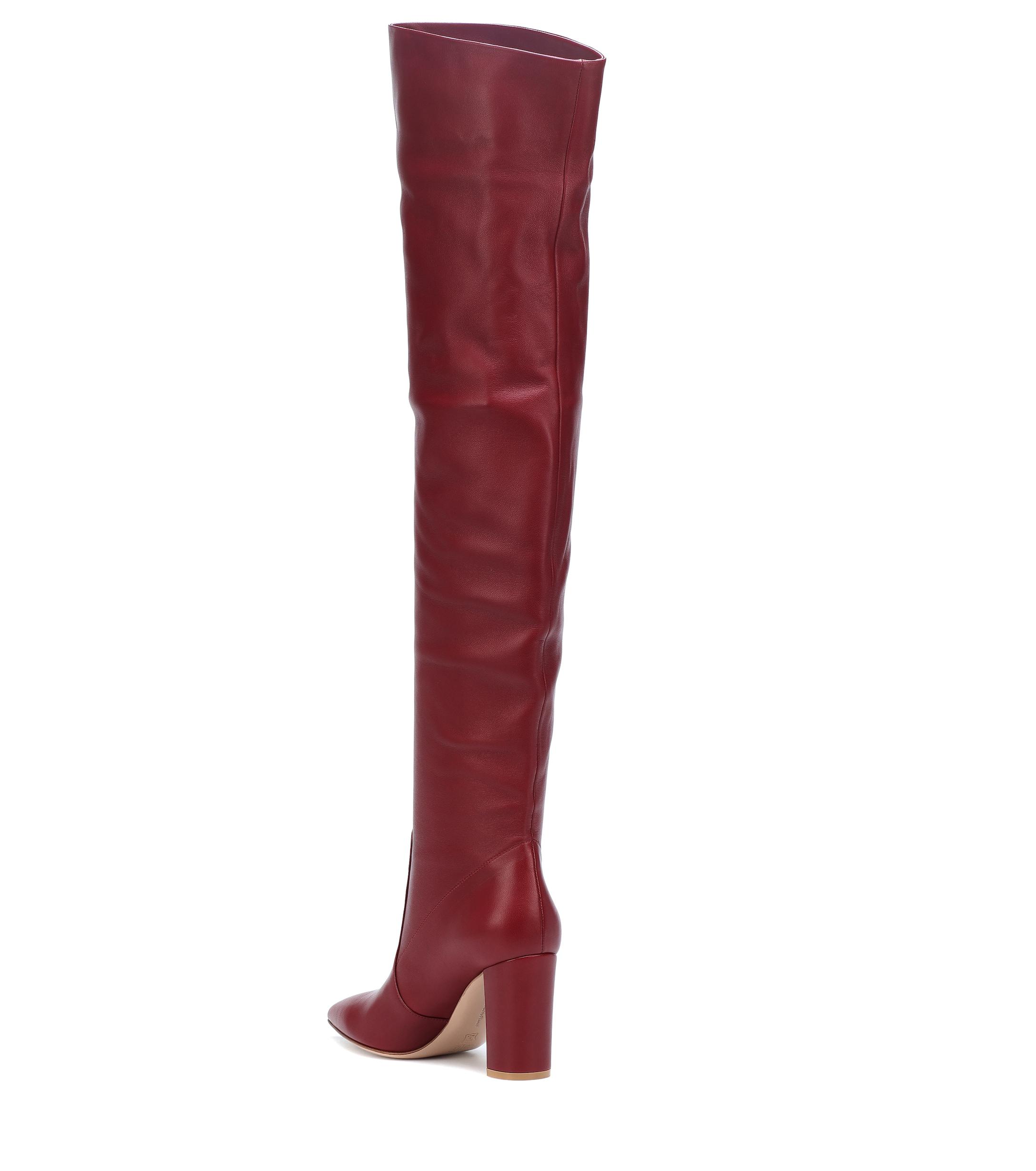 gianvito rossi over the knee leather boots