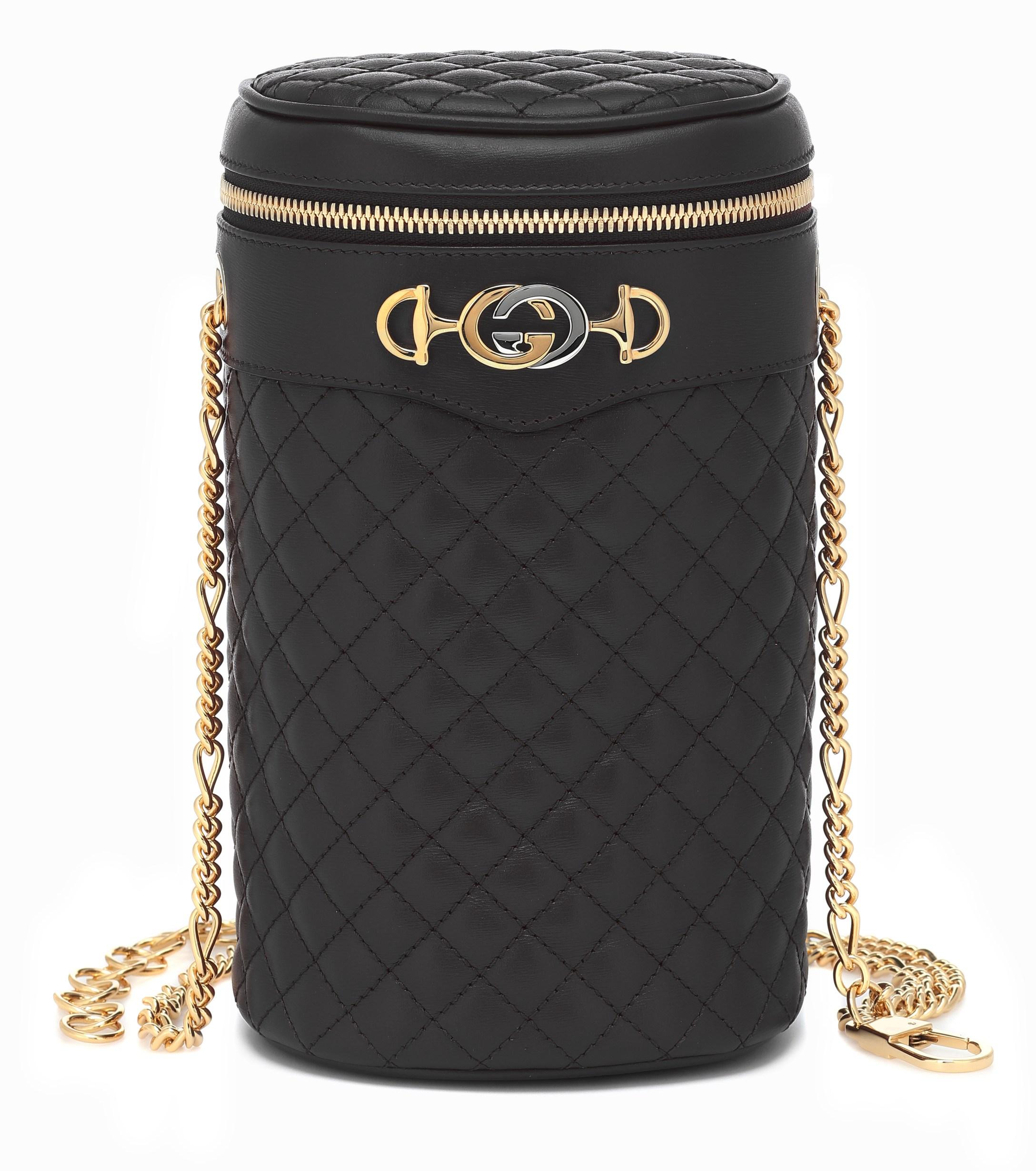 Gucci Quilted Leather Belt Bag in Black - Lyst