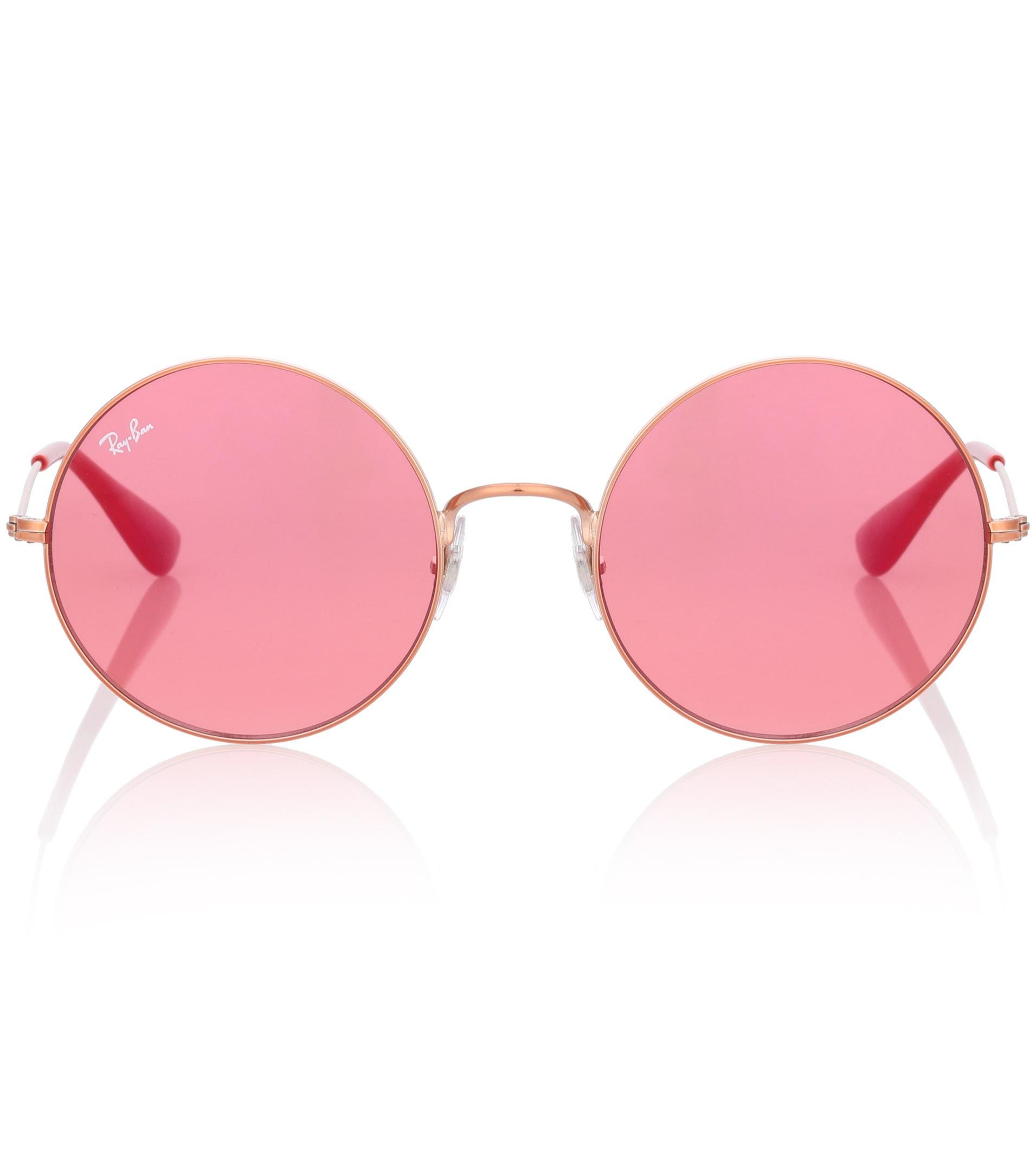 ray ban femme ronde rose