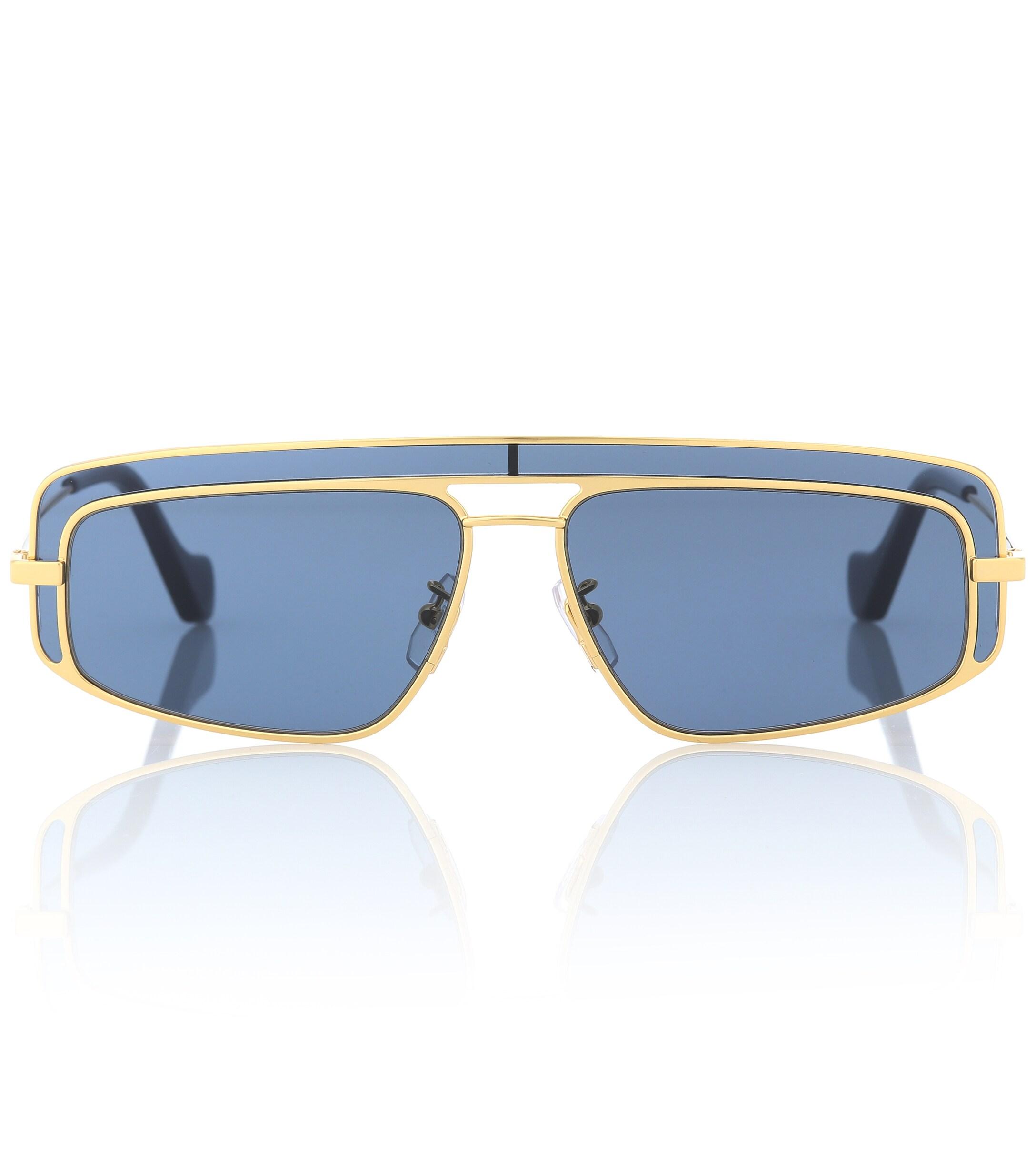 Loewe Rectangular Sunglasses in Metallic - Lyst