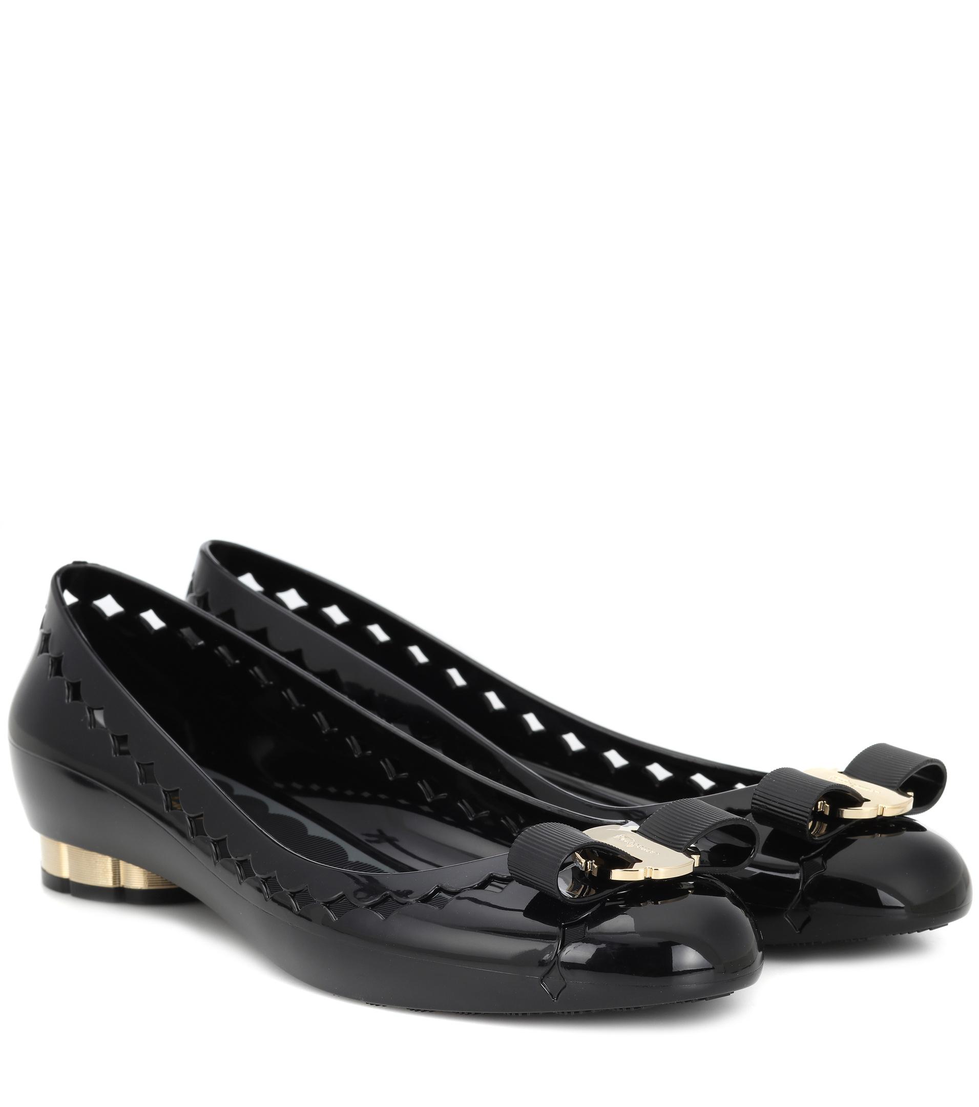 ferragamo jelly flats