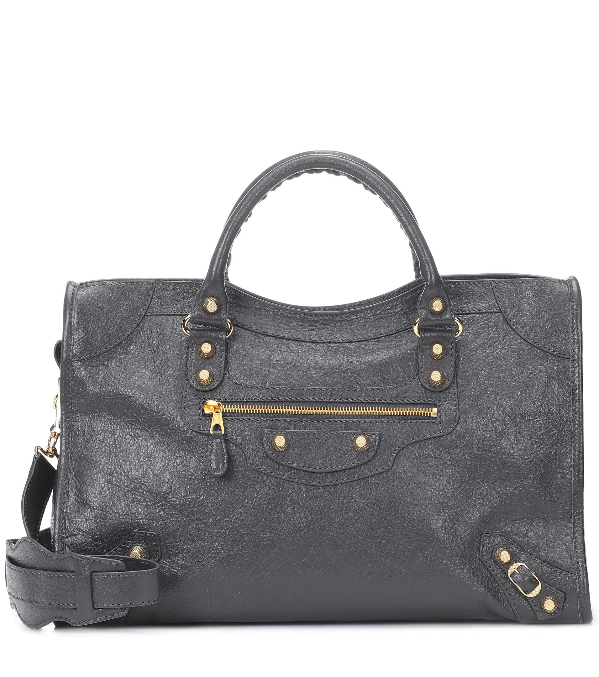 Lyst - Balenciaga Classic City Medium Leather Tote in Gray