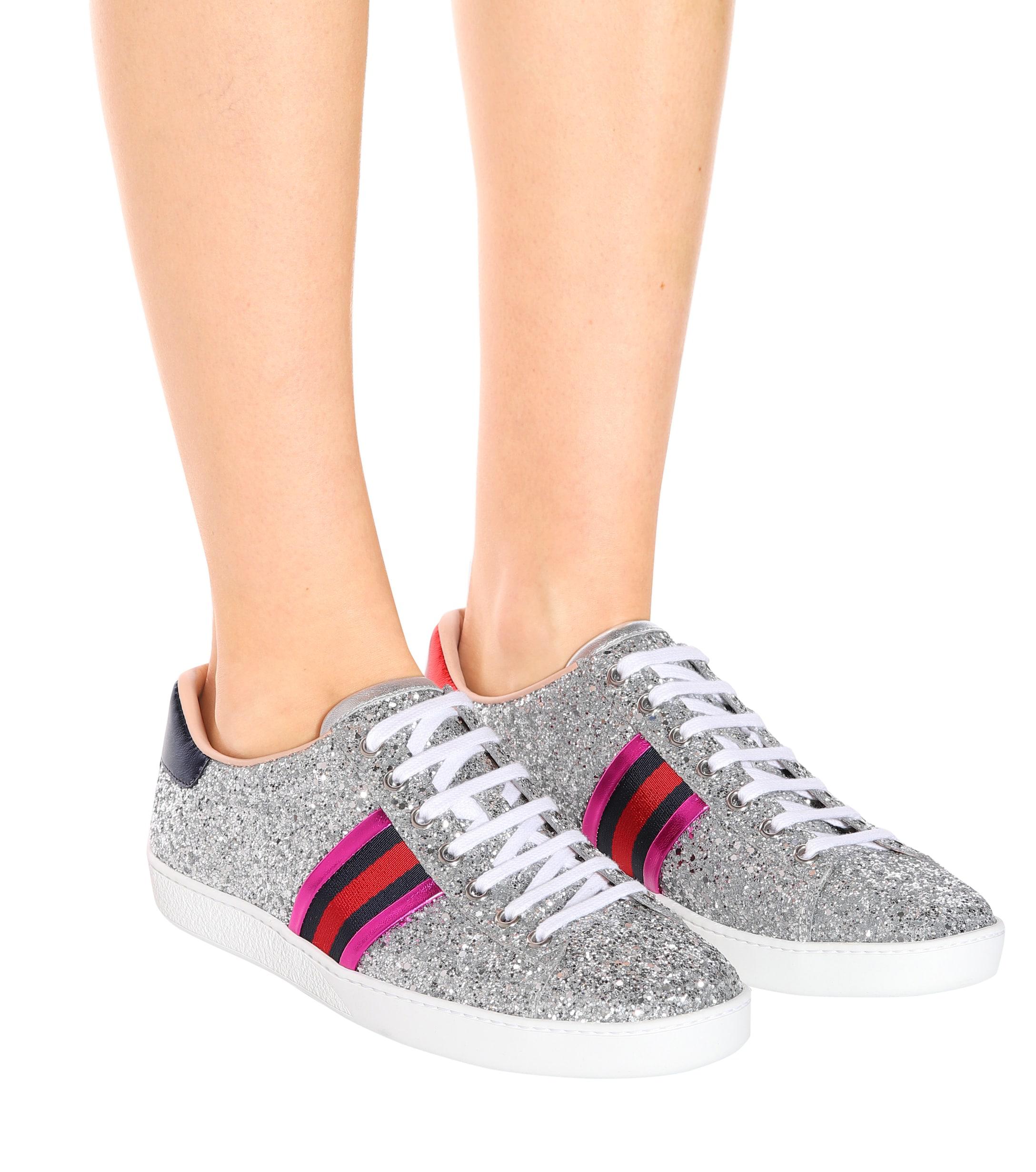 gucci glitter sneakers