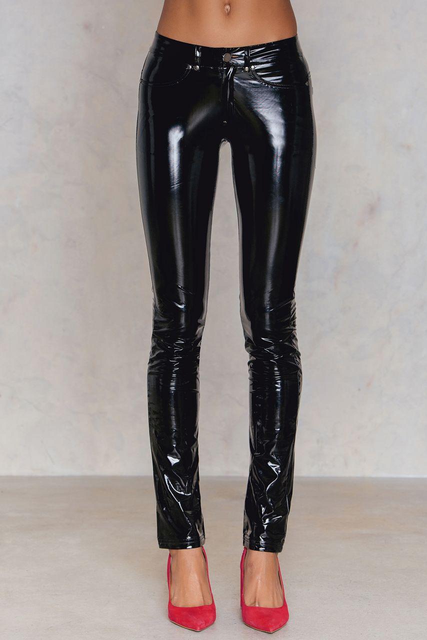 latex trousers zara