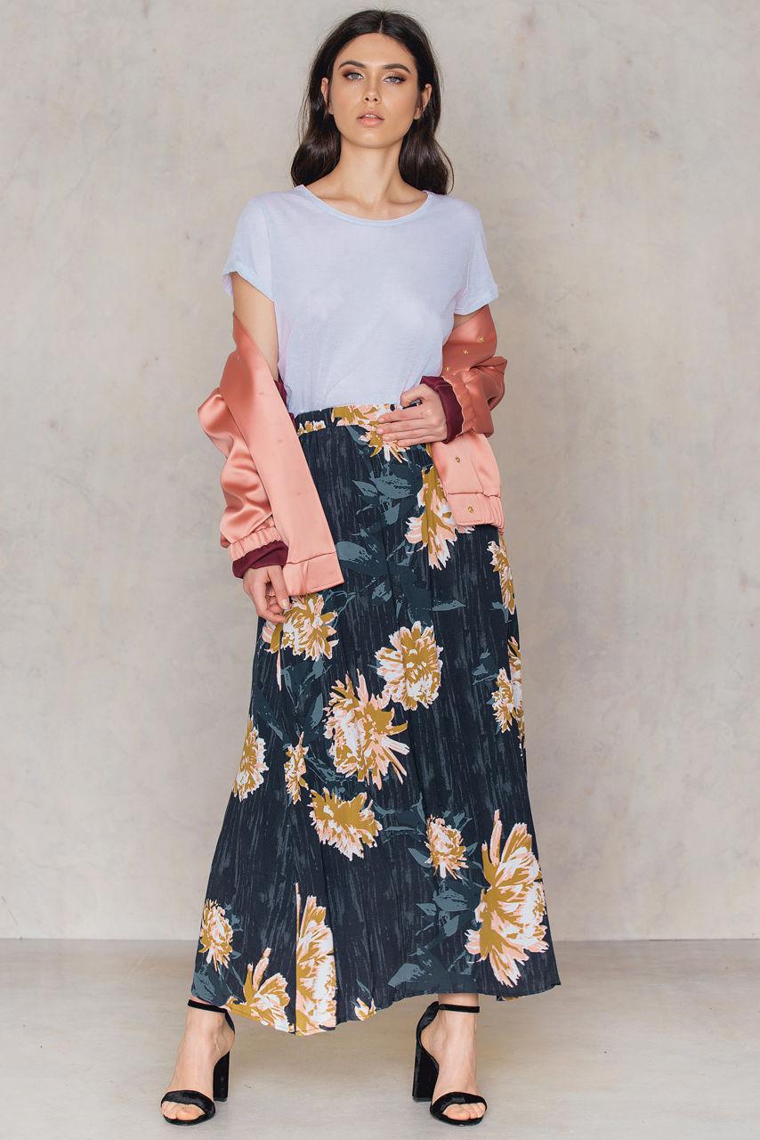 lyst gestuz via maxi skirt in blue lyst gestuz via maxi skirt in blue