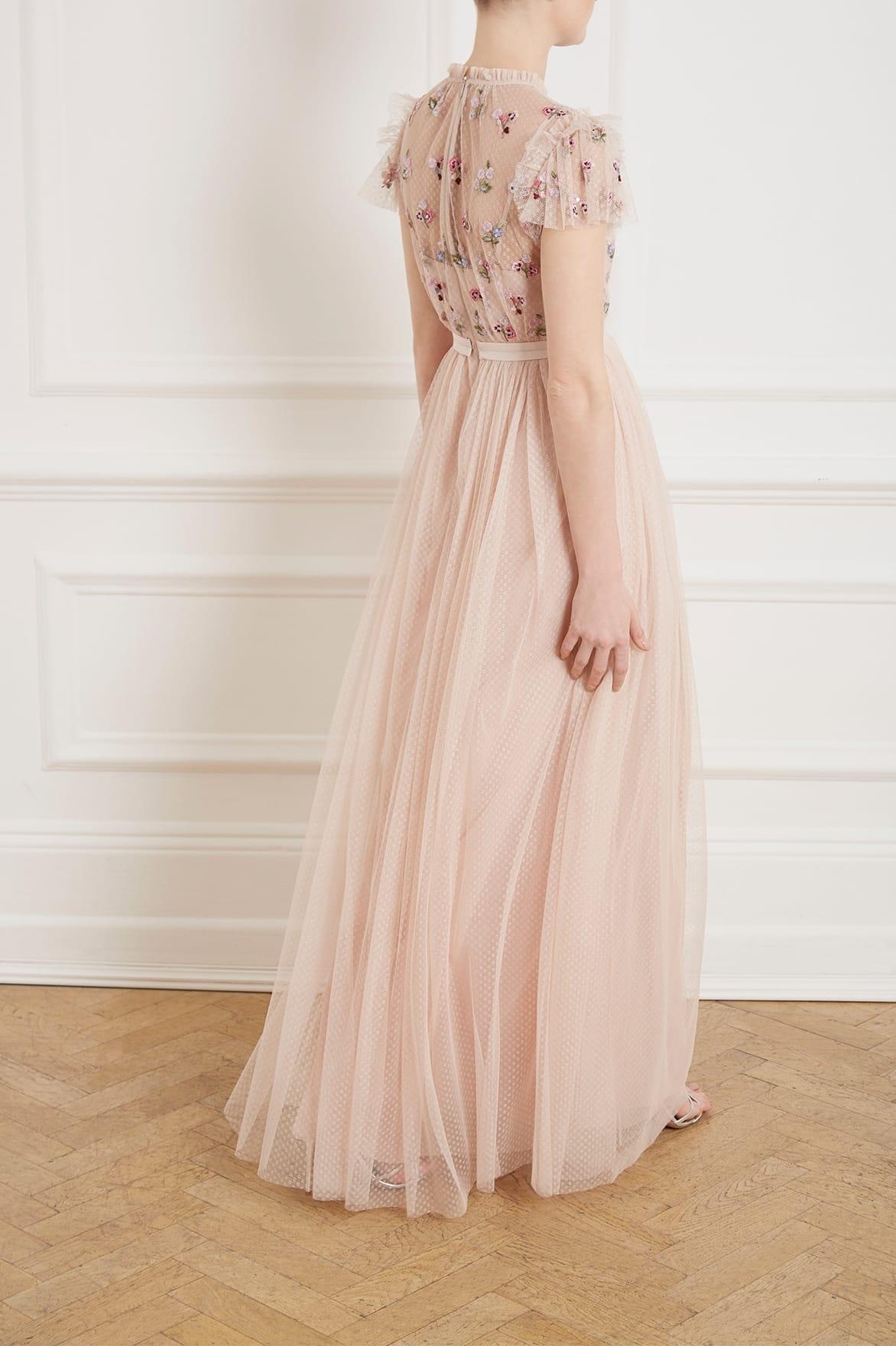 rococo bodice midi dress