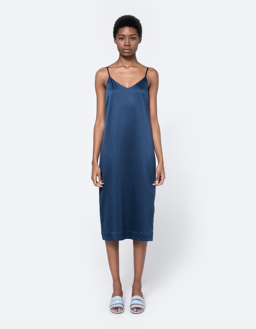 Achro Slip Dress In Navy in Blue Lyst
