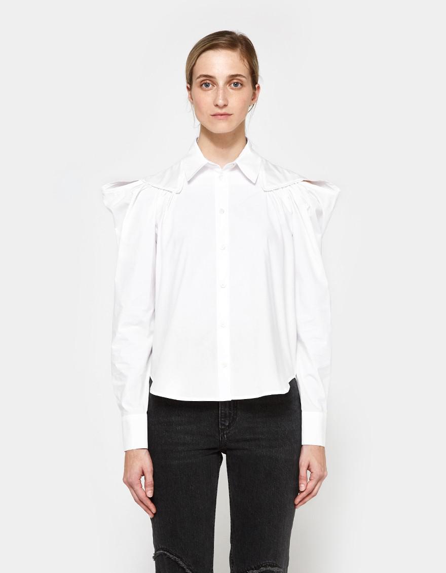 Want: A Boxy Rachel Comey Blouse in a Moody FuturisticPrint images Want: A Boxy Rachel Comey Blouse in a Moody FuturisticPrint images