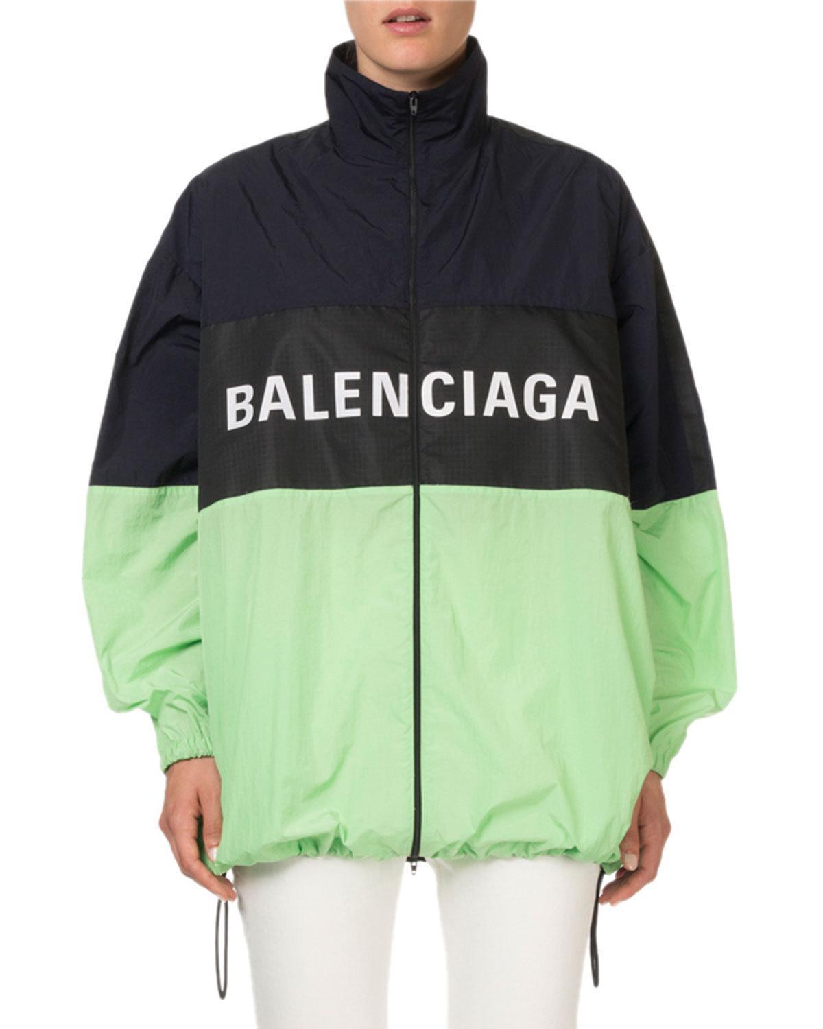 balenciaga green logo hoodie