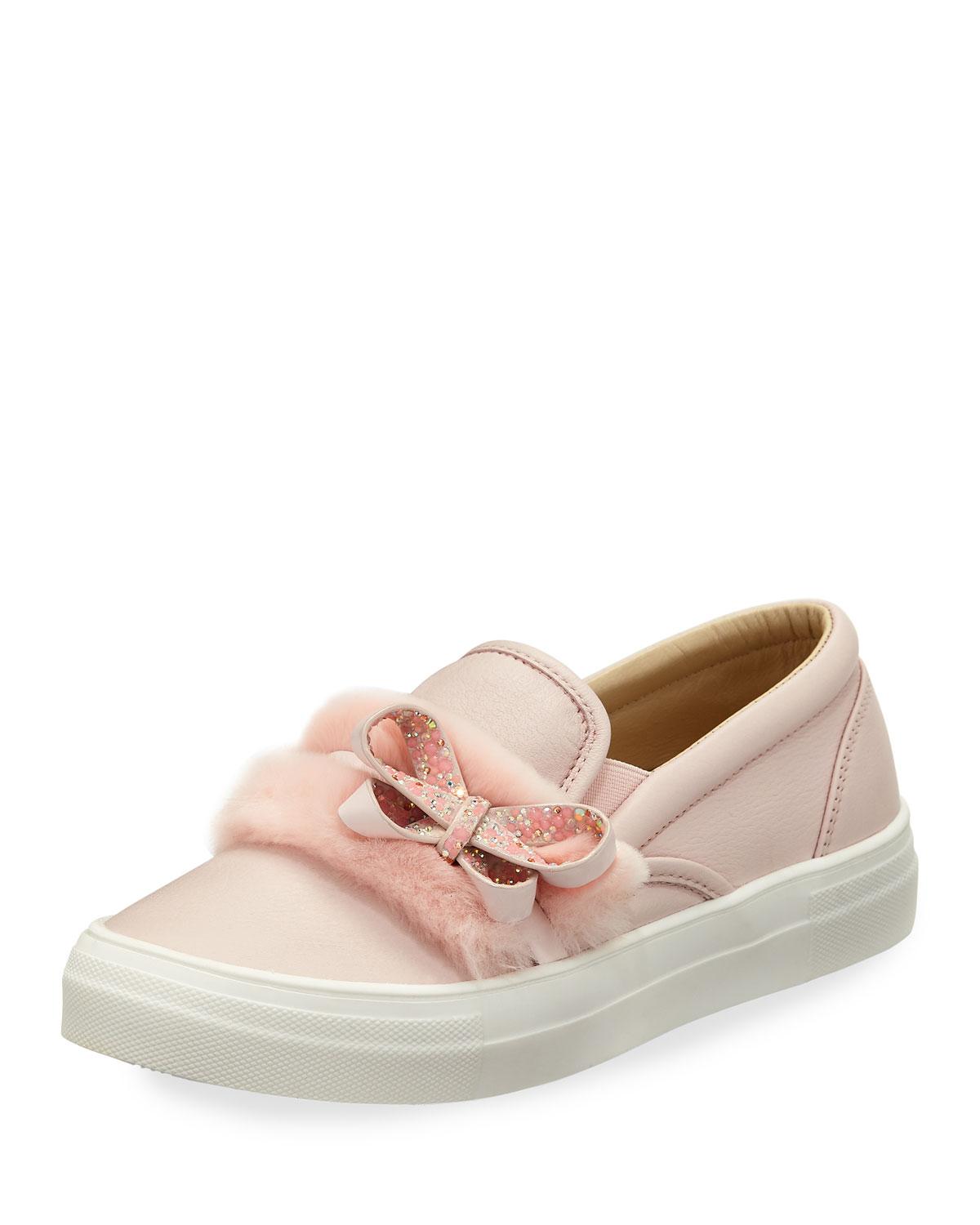 Lyst - Sophia Webster Adele Bella Faux-fur Sneaker in Pink Gallery