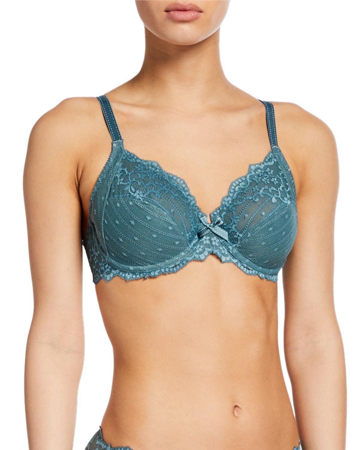 Chantelle Rive Gauche Underwire Bra in Blue Lyst